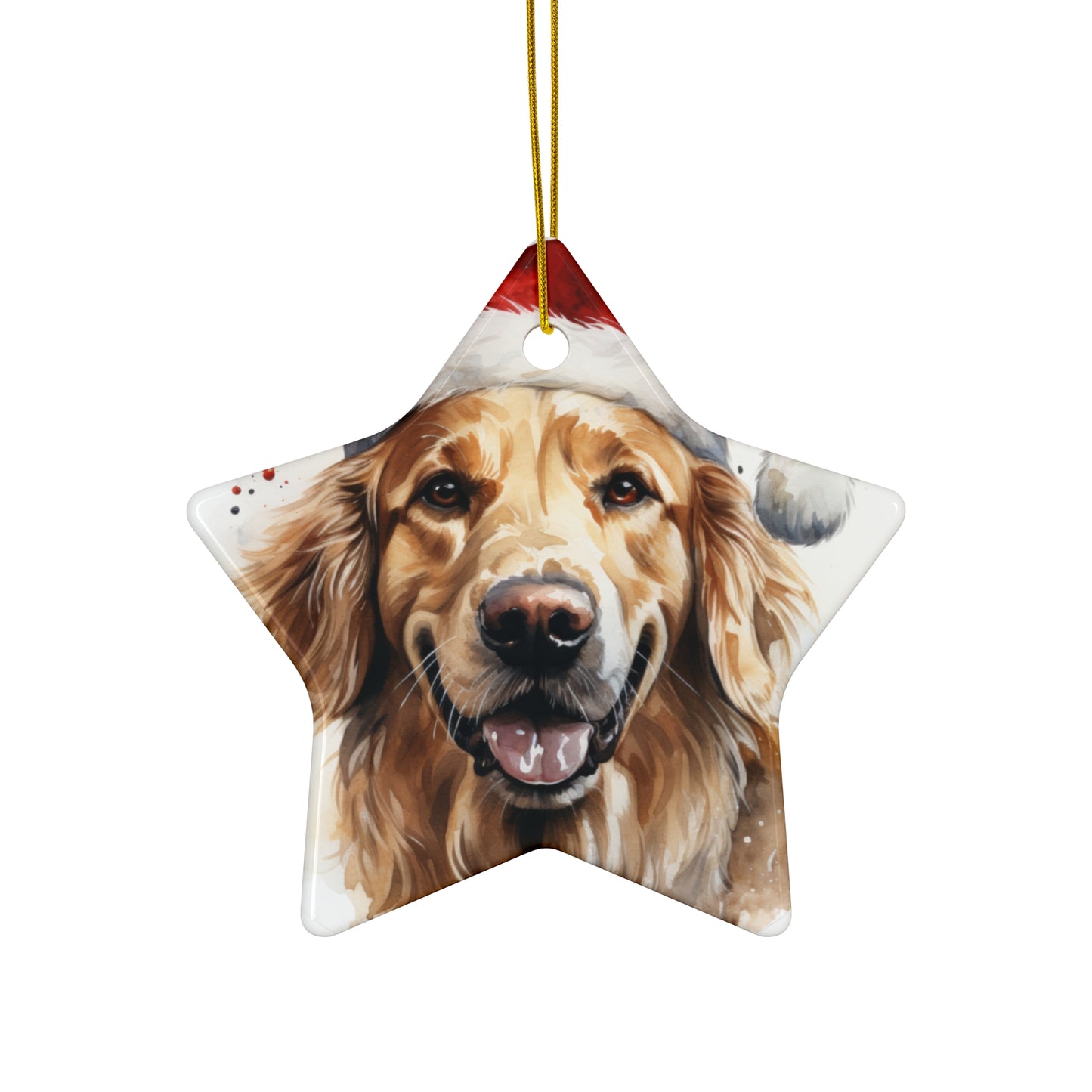 Golden Retriever Christmas Ornament