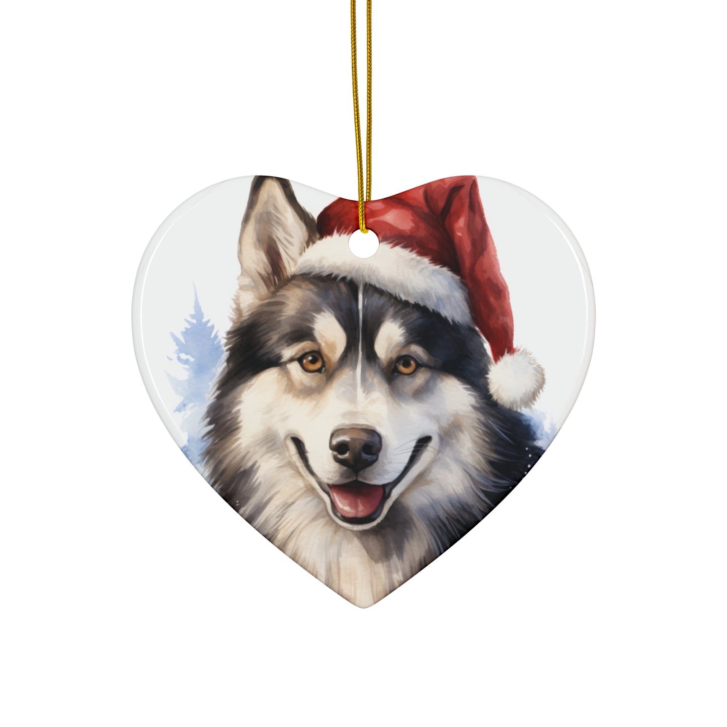 Husky Christmas Ornament