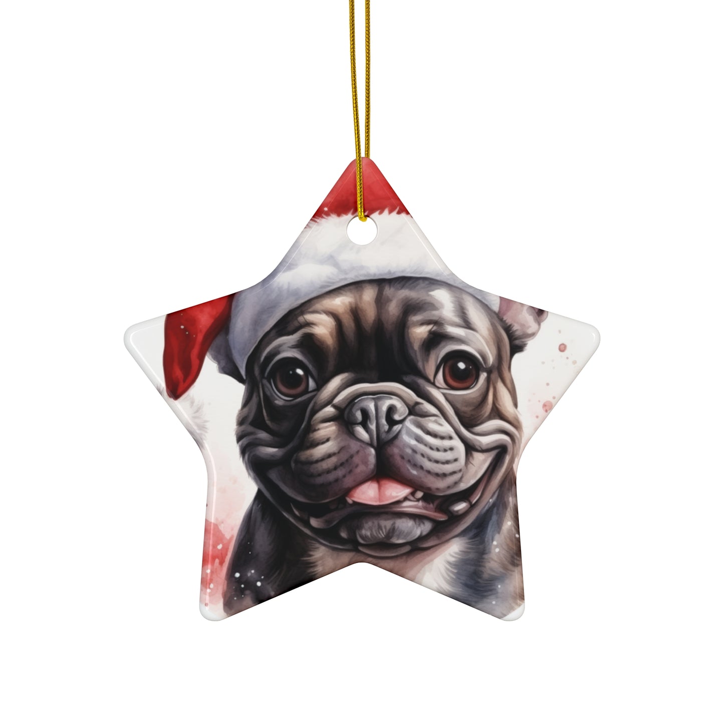 Pug Christmas Ornament