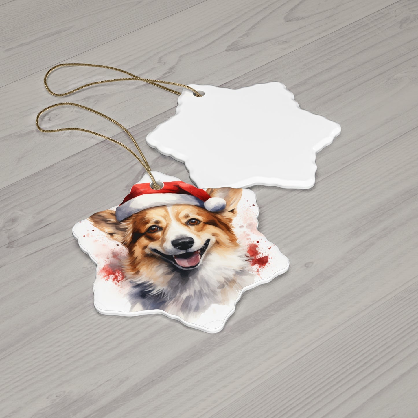 Corgi Christmas Ornament