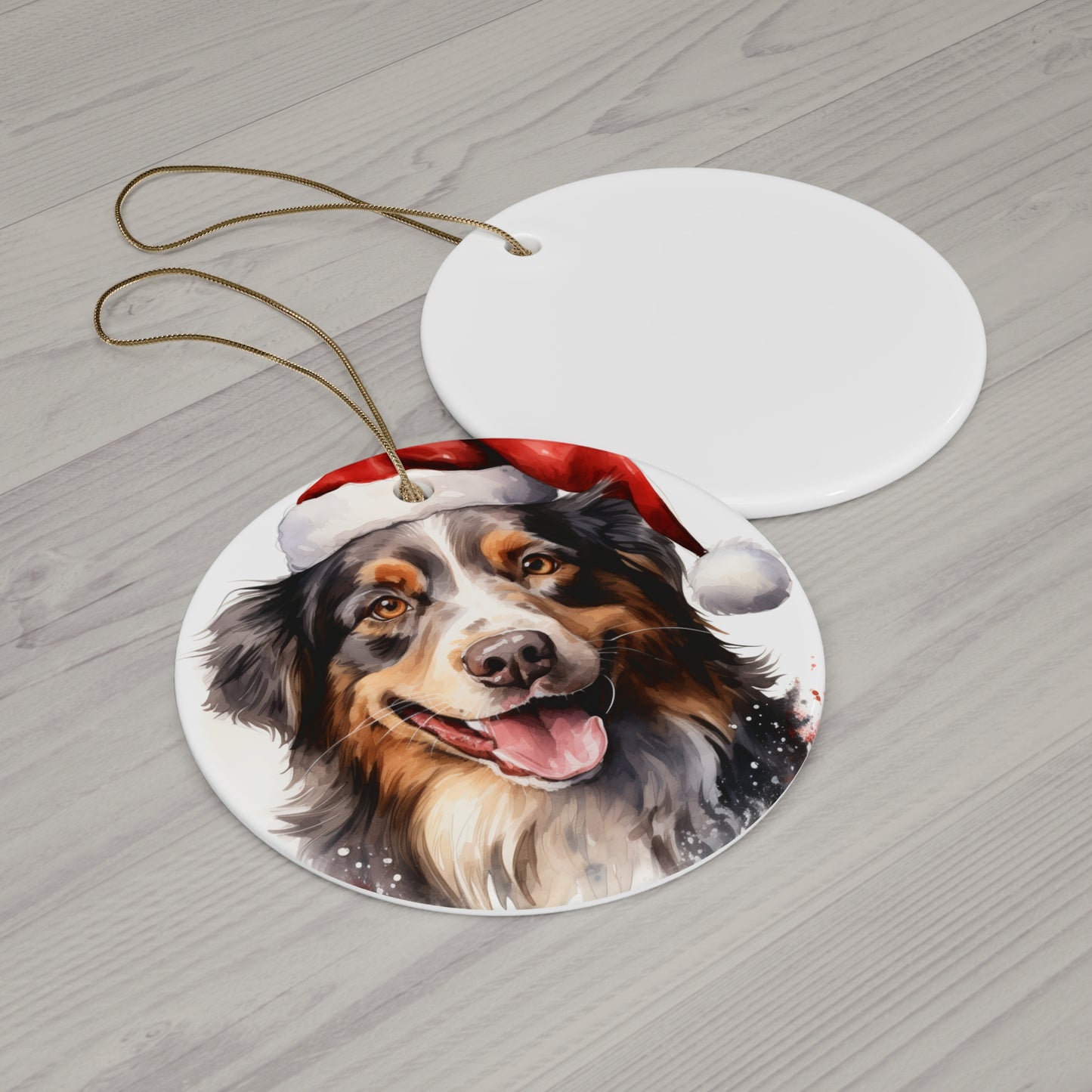 Border Collie Christmas Ornament