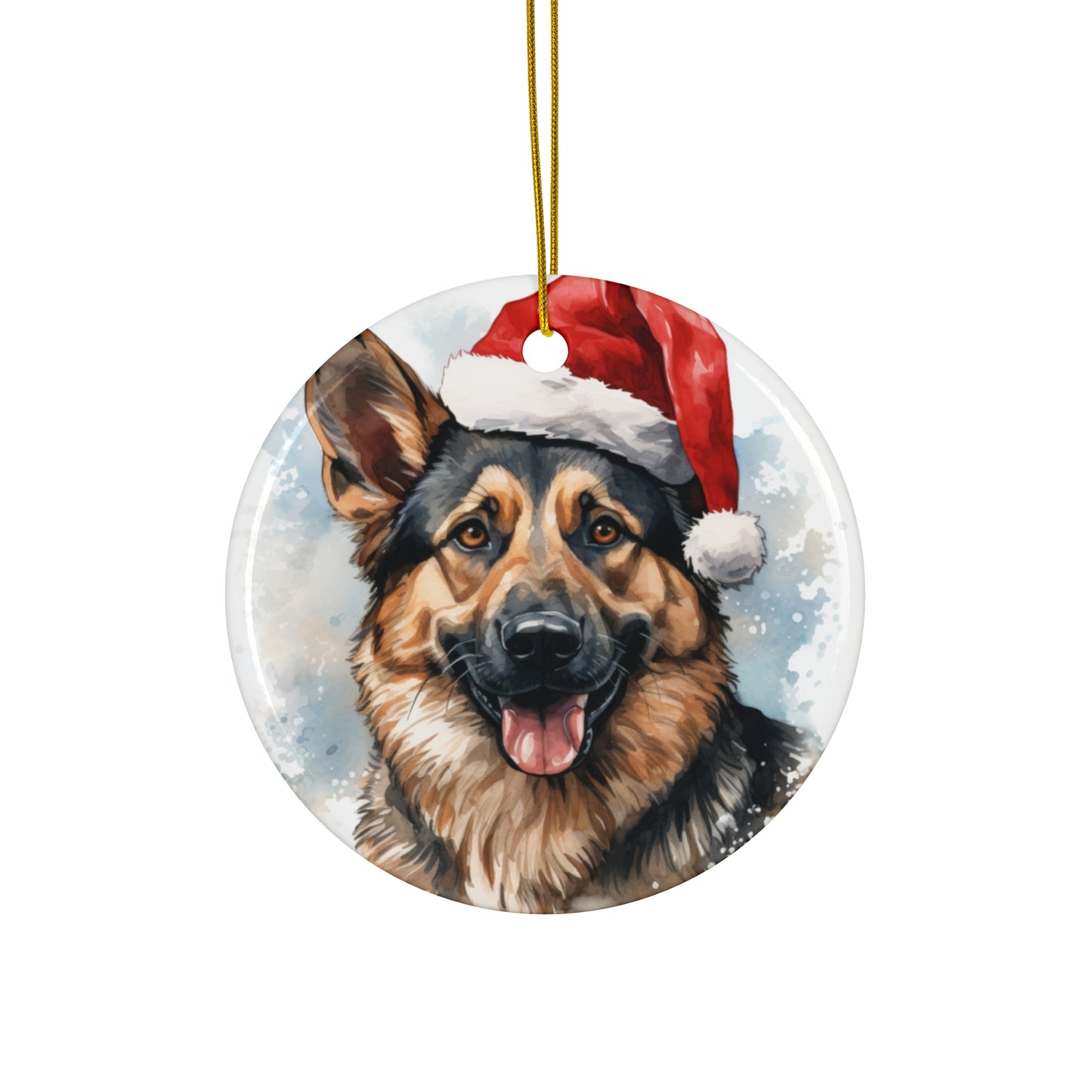 German Shepherd Christmas Ornament