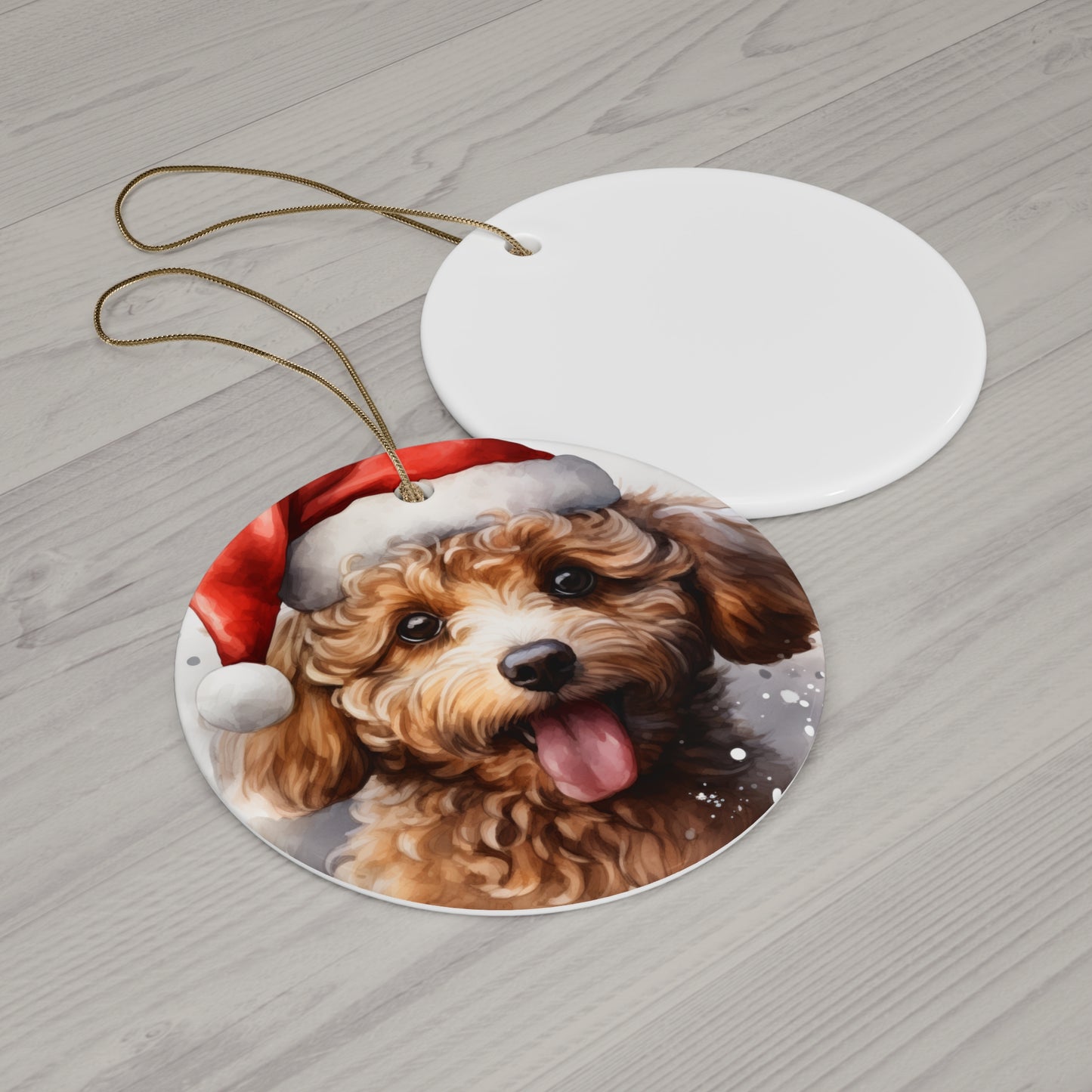 Golden Doodle Christmas Ornament