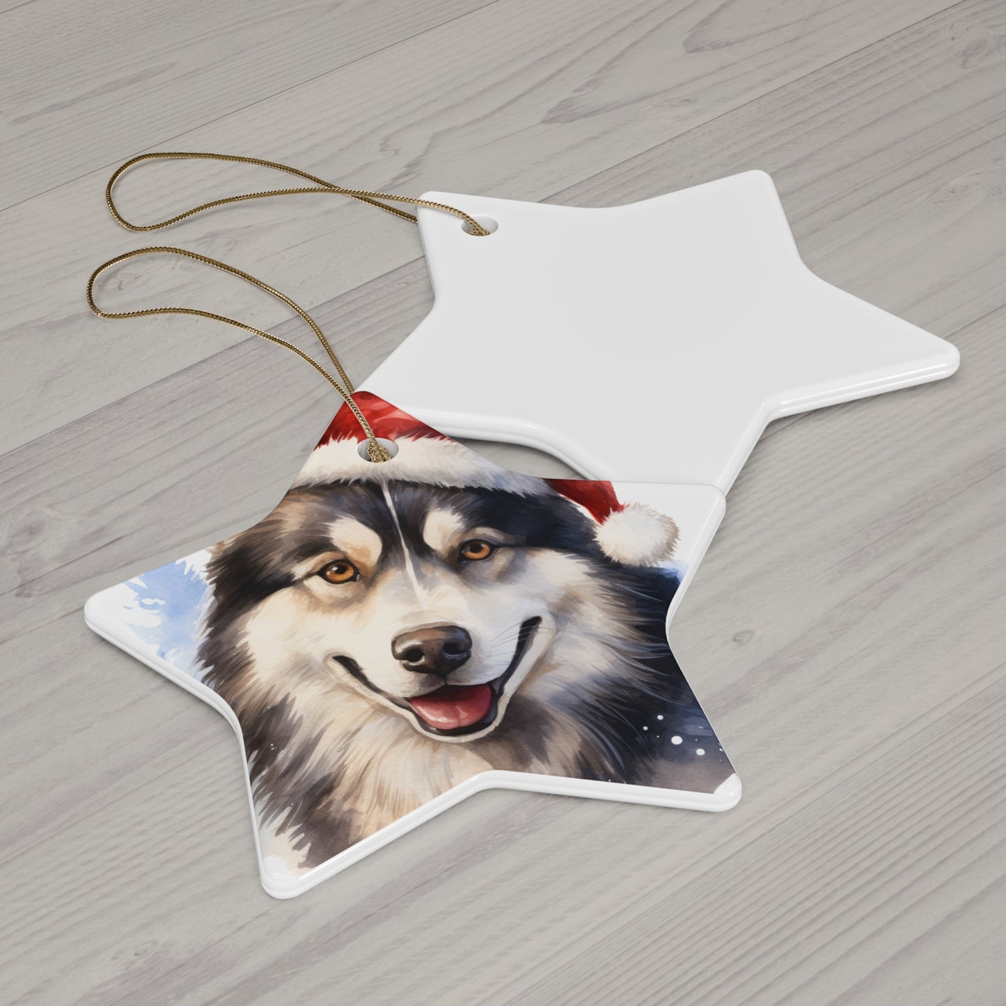 Husky Christmas Ornament