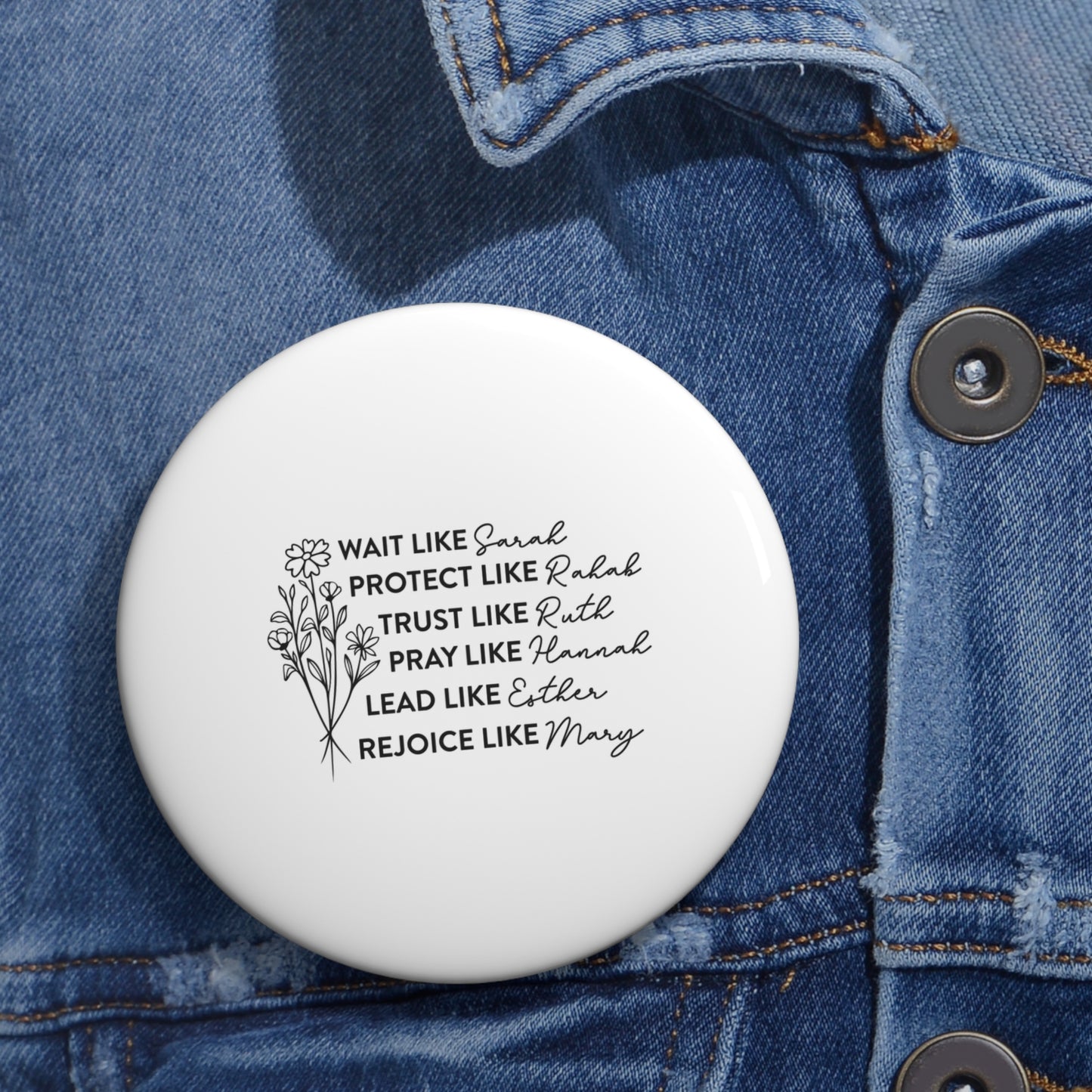 Women of the Bible pin | Christian button | Christian accessories