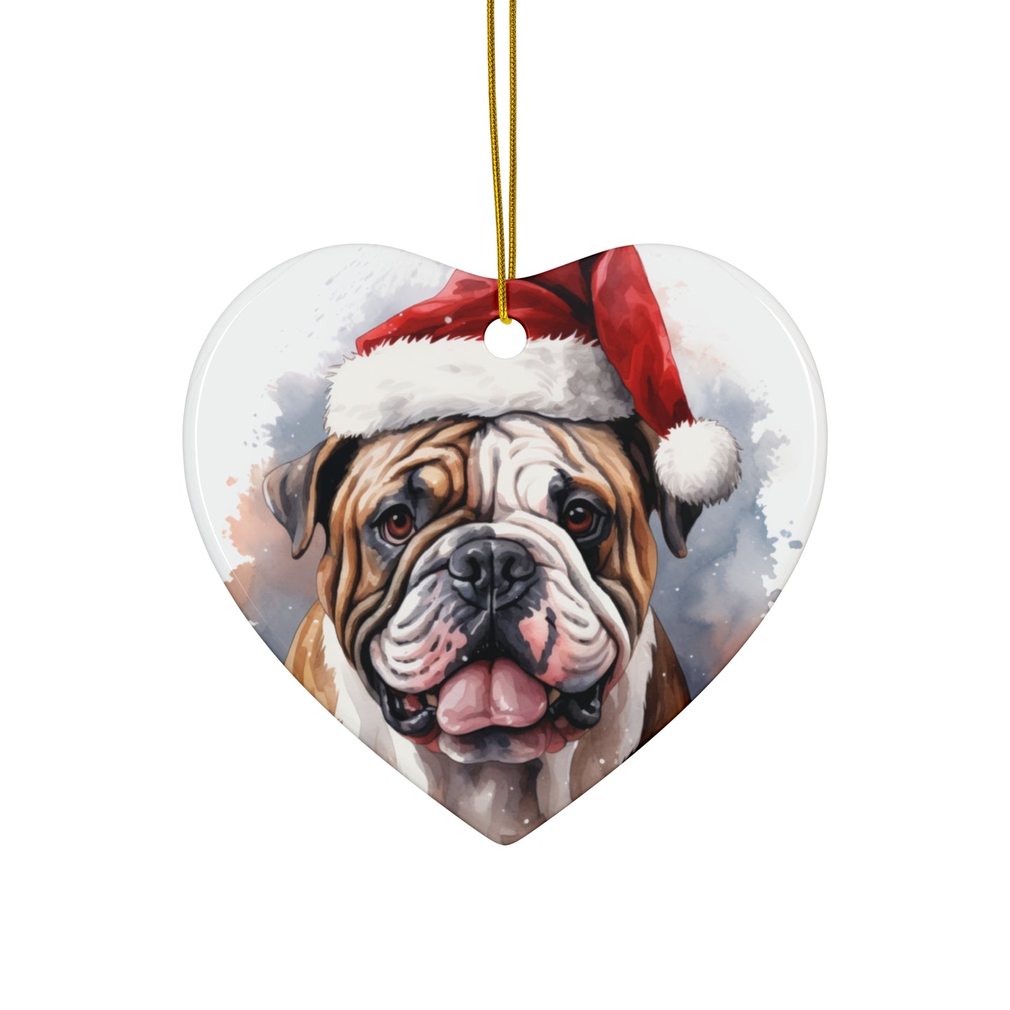 Bulldog Christmas Ornament