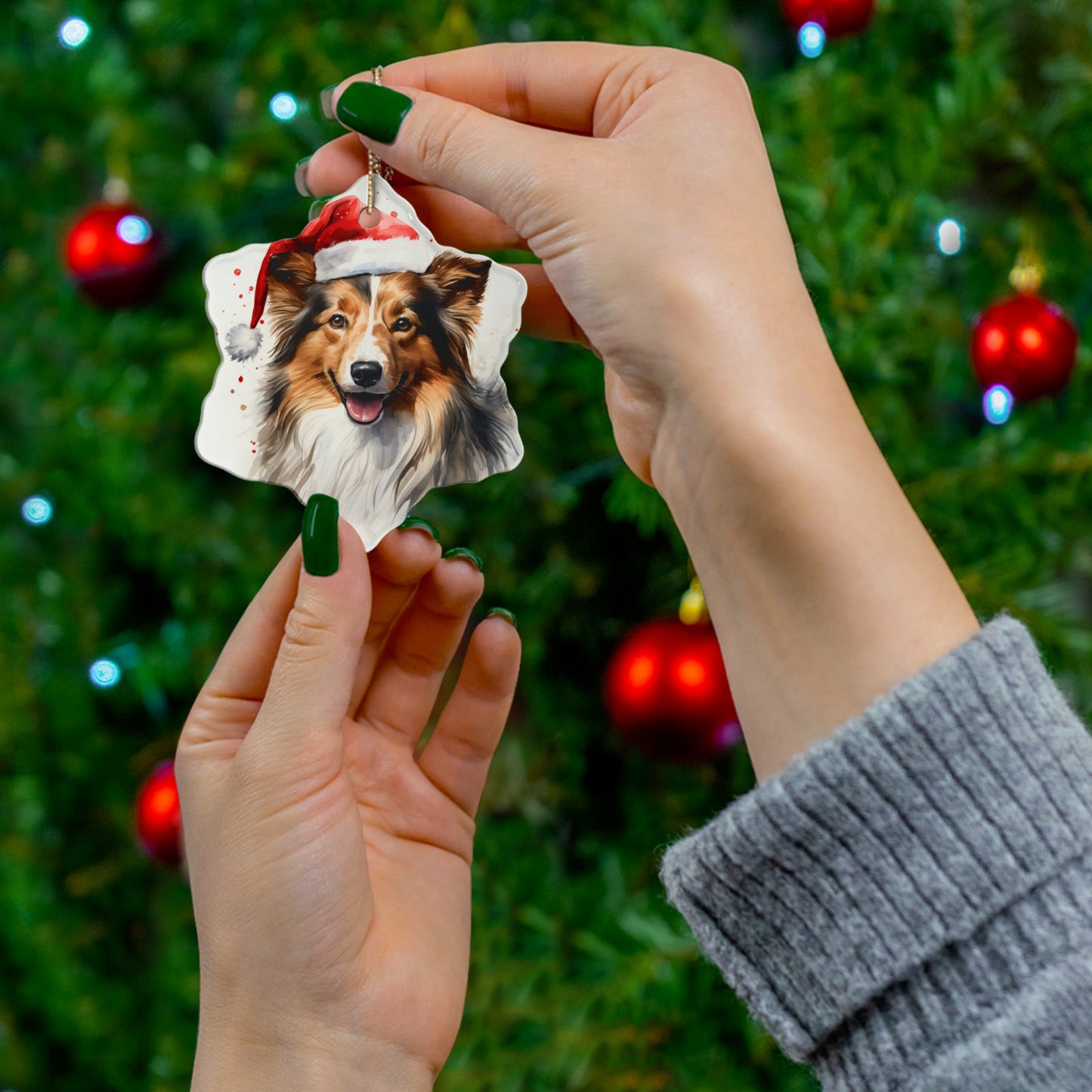 Australian Shepherd Christmas Ornament