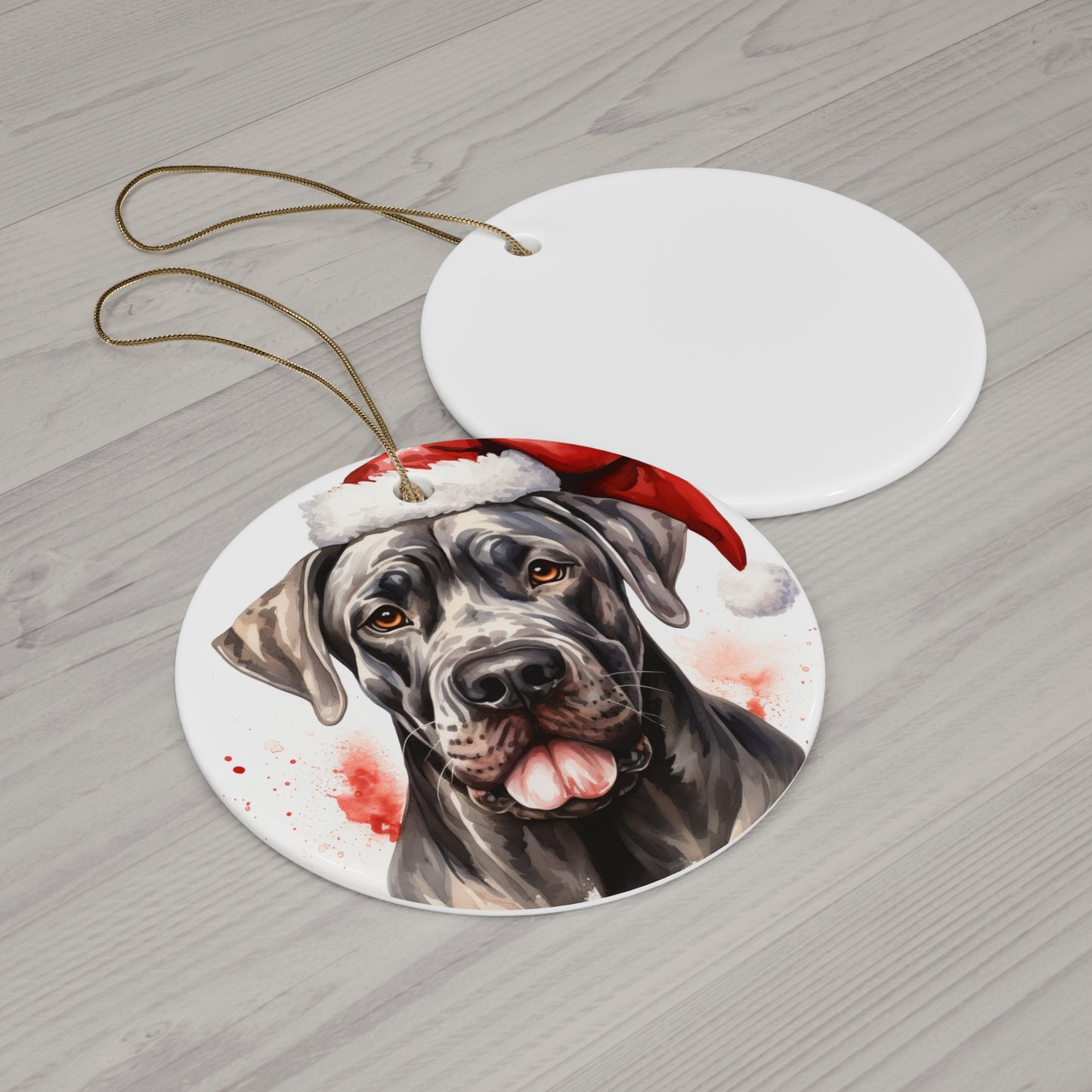 Great Dane Christmas Ornament