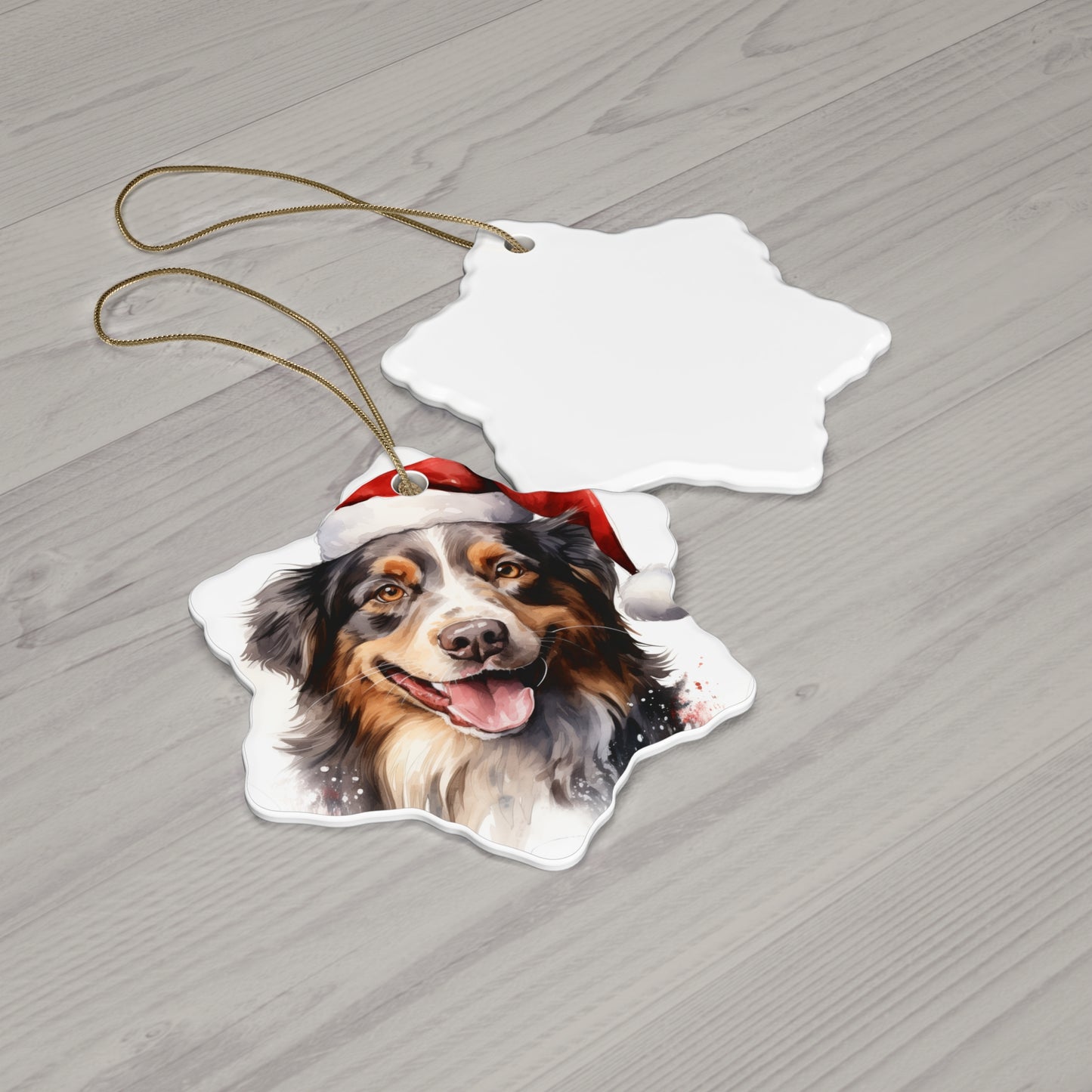 Border Collie Christmas Ornament