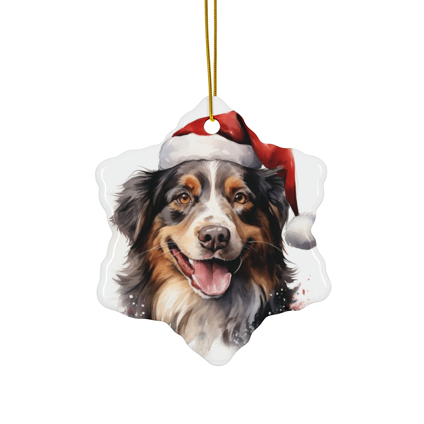 Border Collie Christmas Ornament