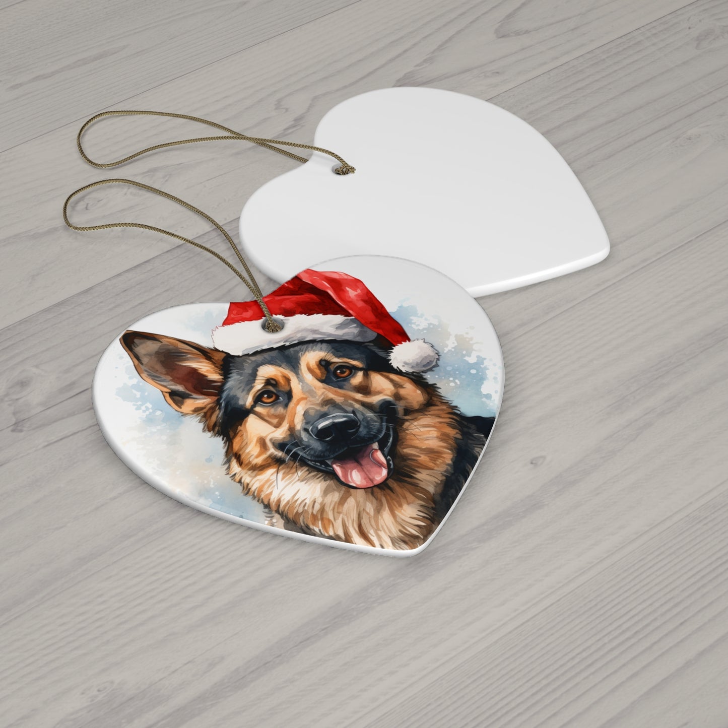 German Shepherd Christmas Ornament