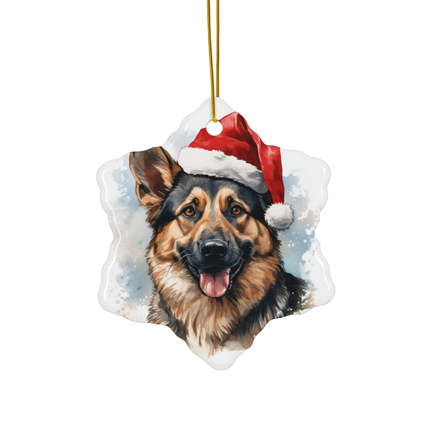 German Shepherd Christmas Ornament