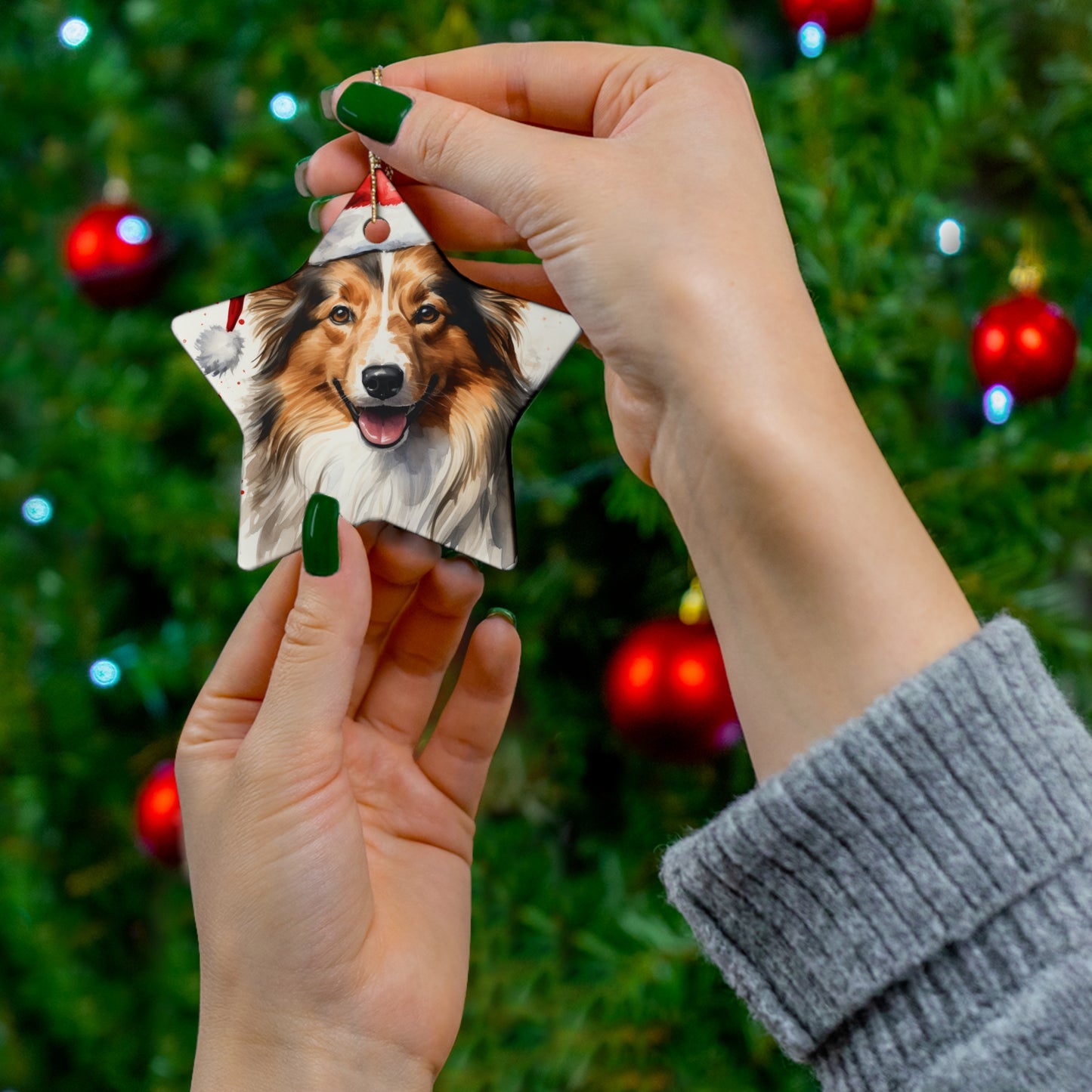 Australian Shepherd Christmas Ornament