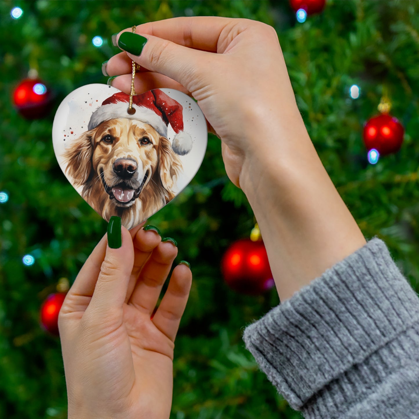 Golden Retriever Christmas Ornament