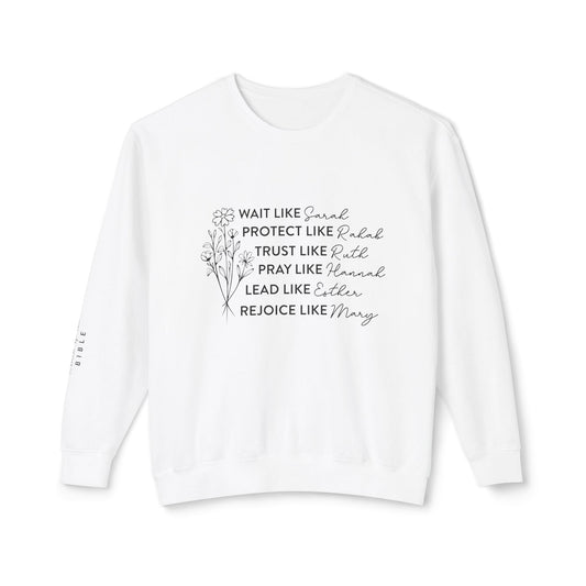 Women of the Bible Lightweight Sweatshirt - Christian Gifts | Christian Clothes | Christian Apparel