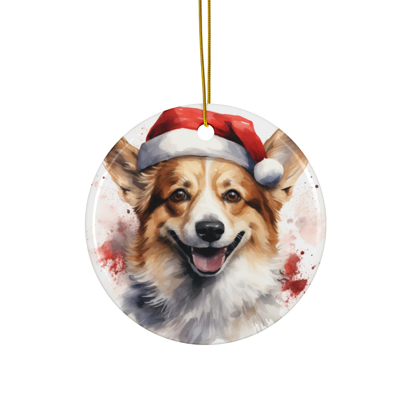 Corgi Christmas Ornament