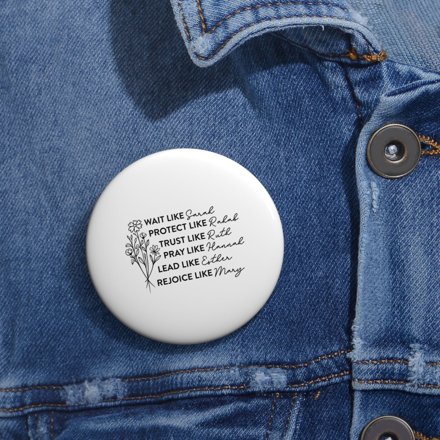 Women of the Bible pin | Christian button | Christian accessories