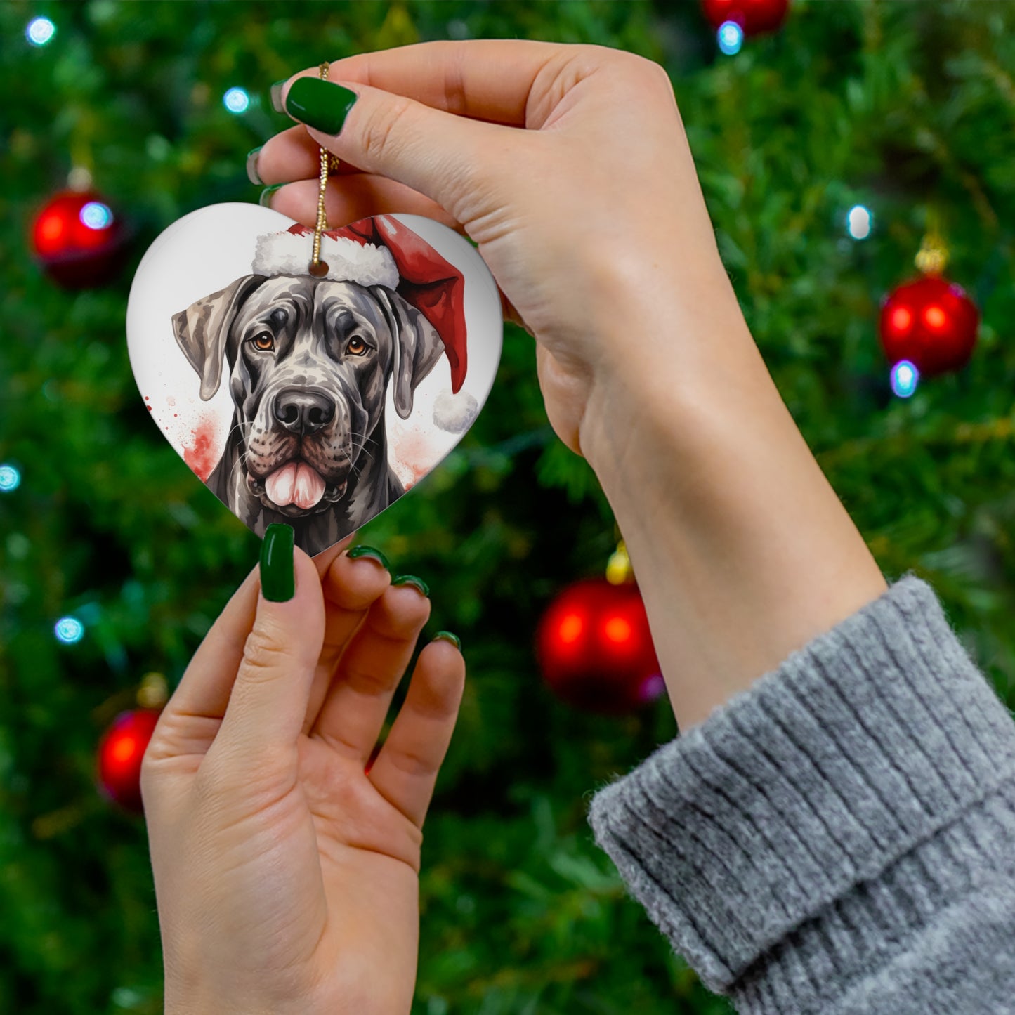 Great Dane Christmas Ornament