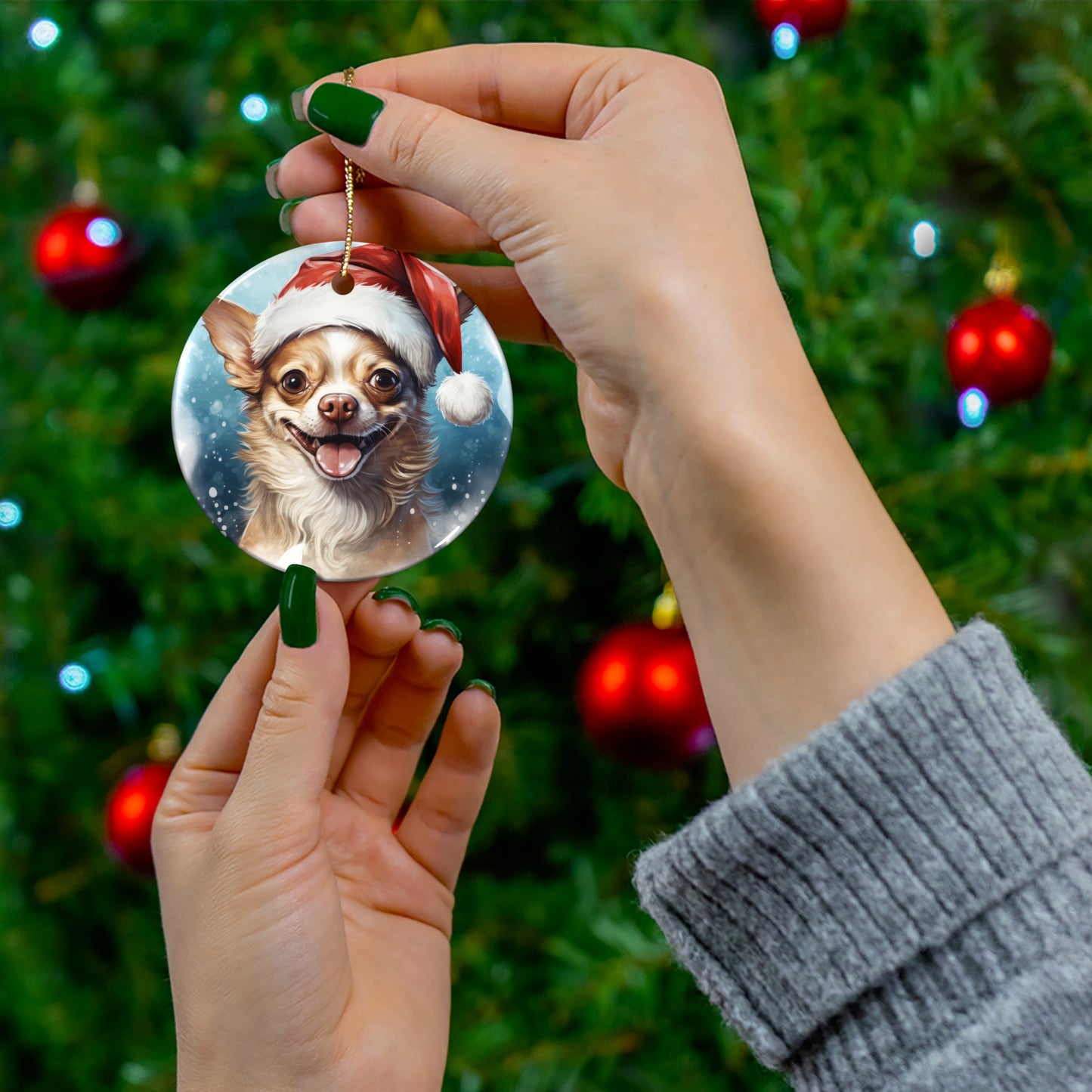 Chihuahua  Christmas Ornament