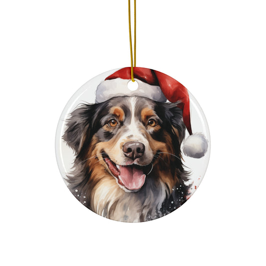 Border Collie Christmas Ornament