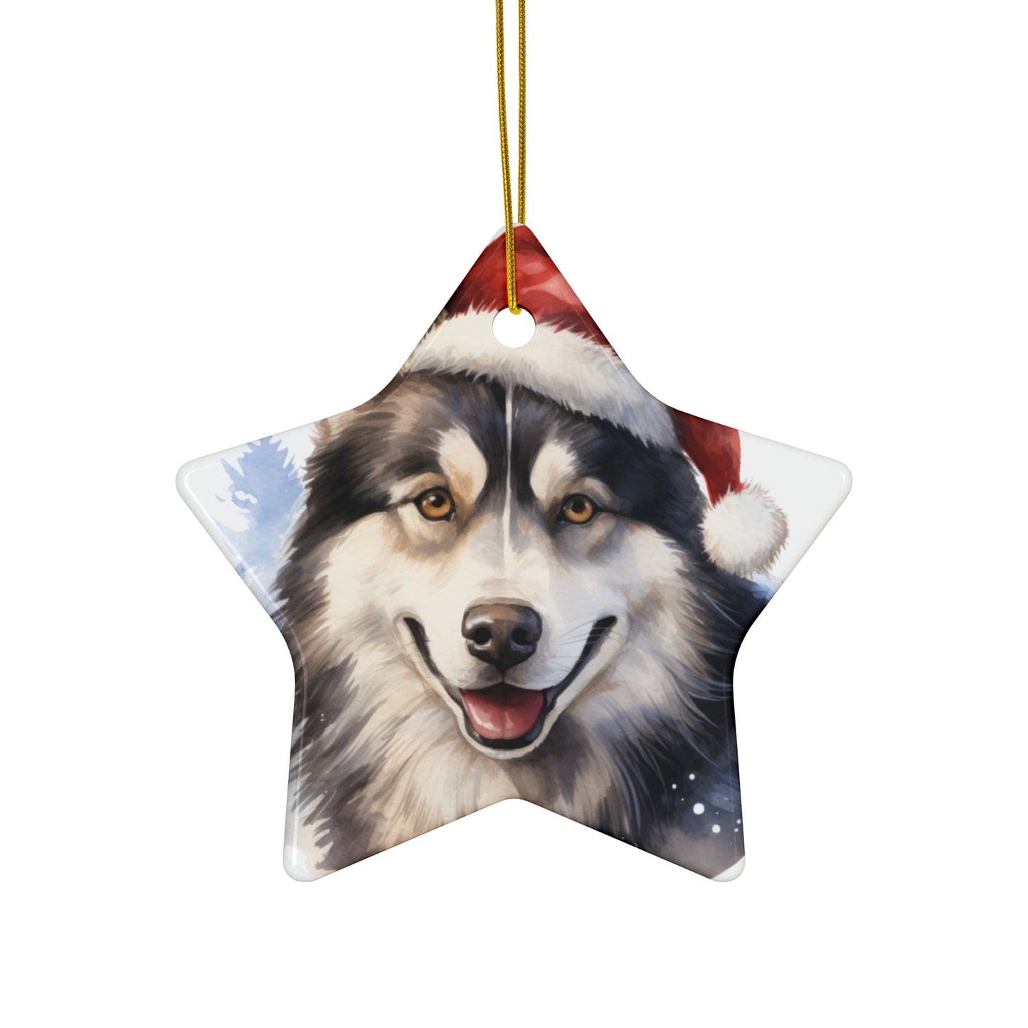 Husky Christmas Ornament