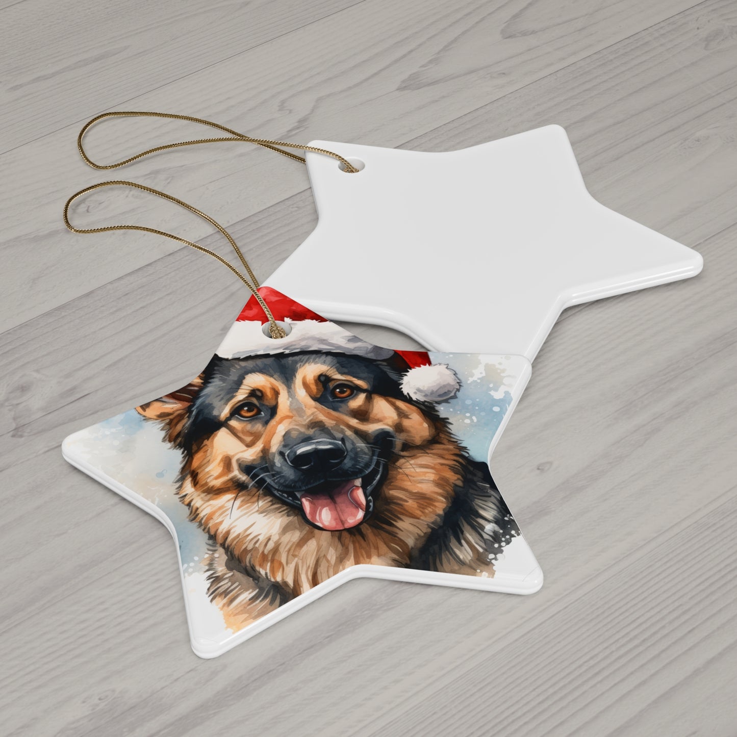 German Shepherd Christmas Ornament