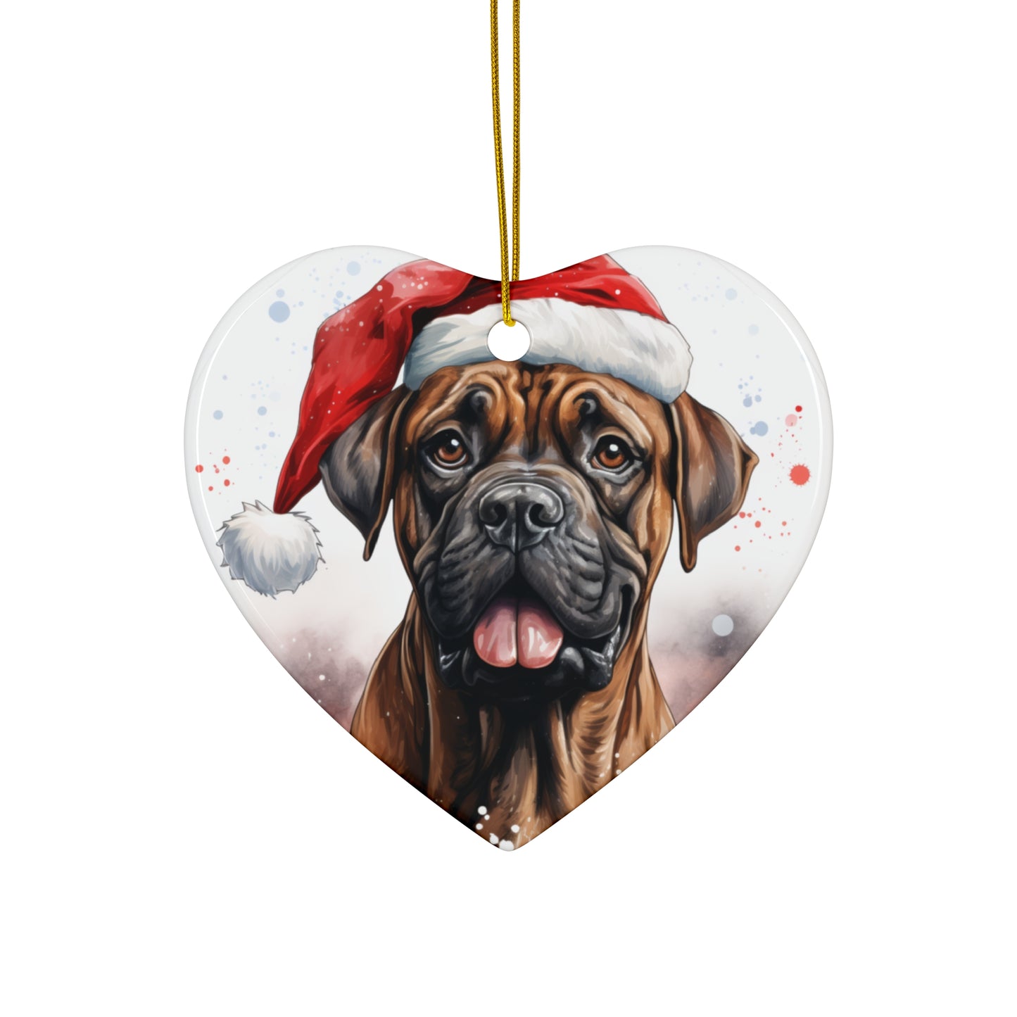 Boxer Christmas Ornament