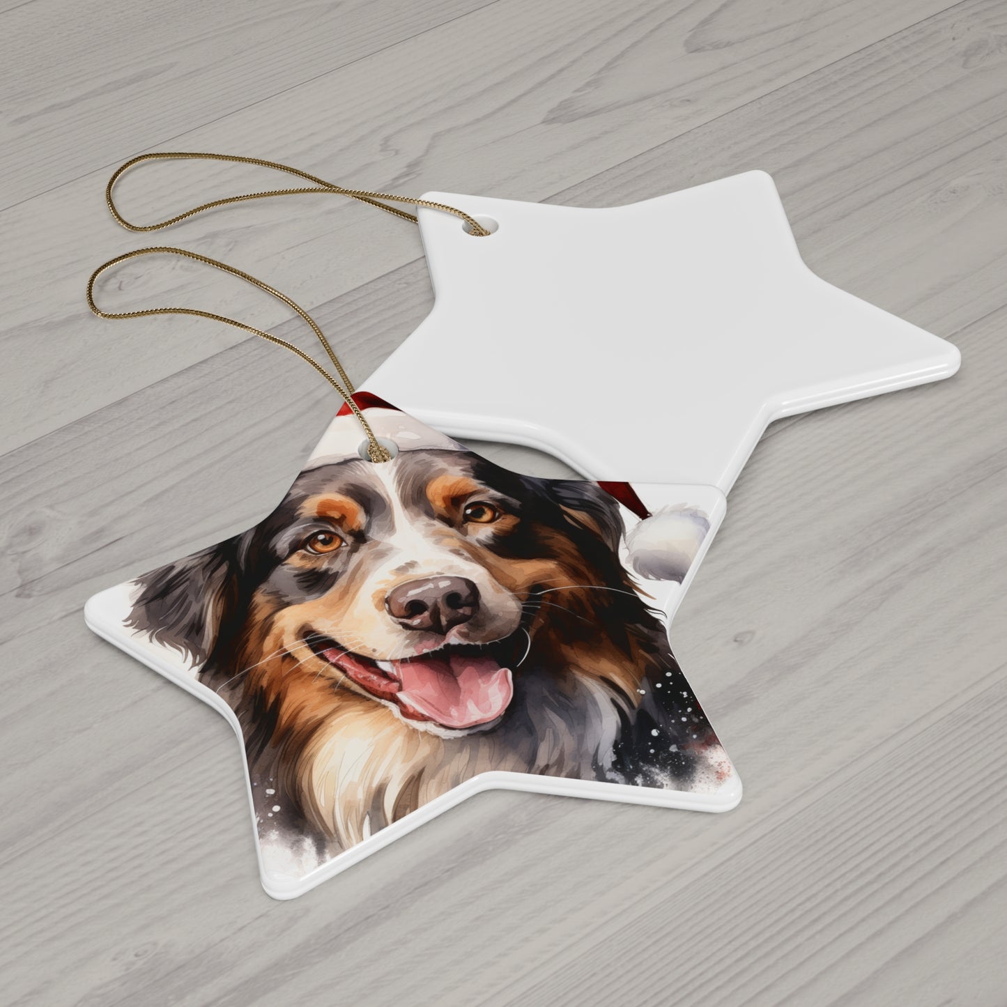 Border Collie Christmas Ornament