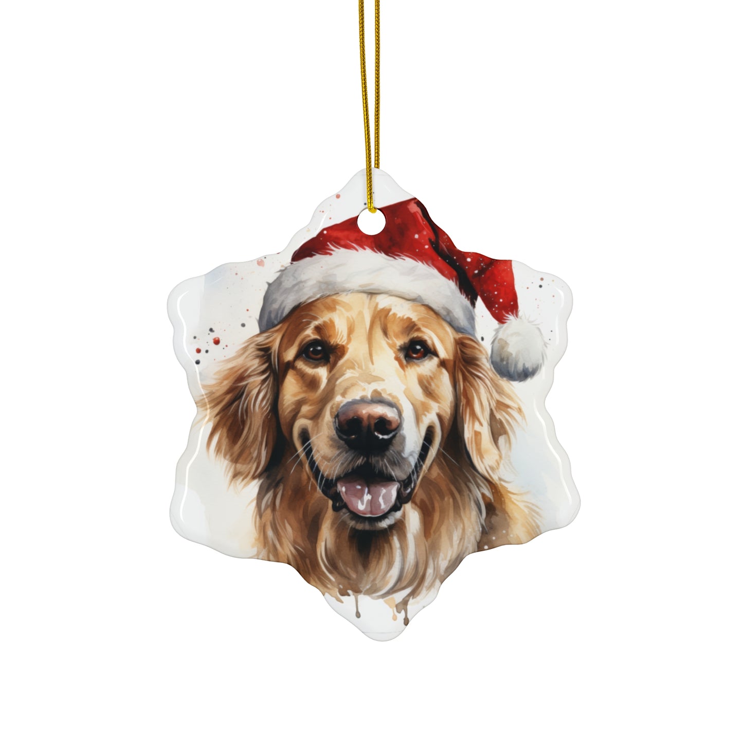 Golden Retriever Christmas Ornament