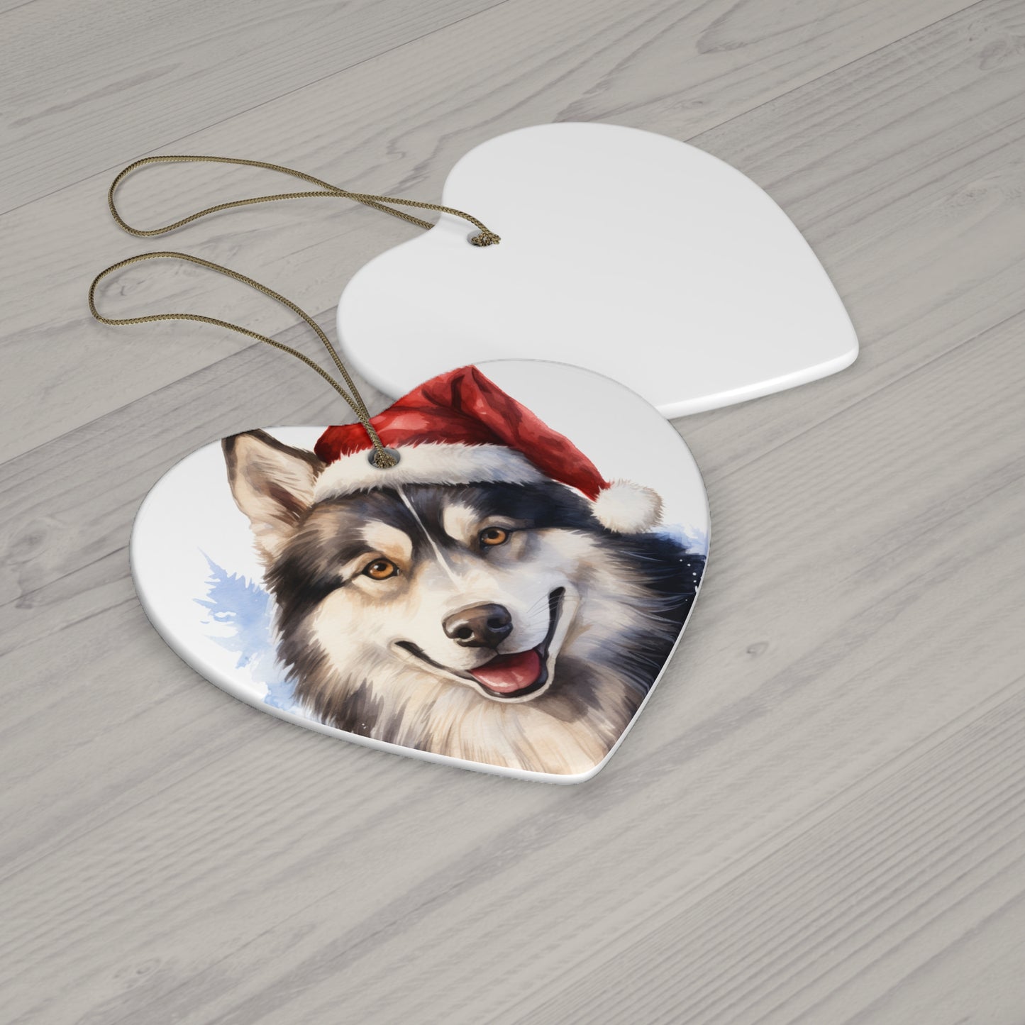 Husky Christmas Ornament