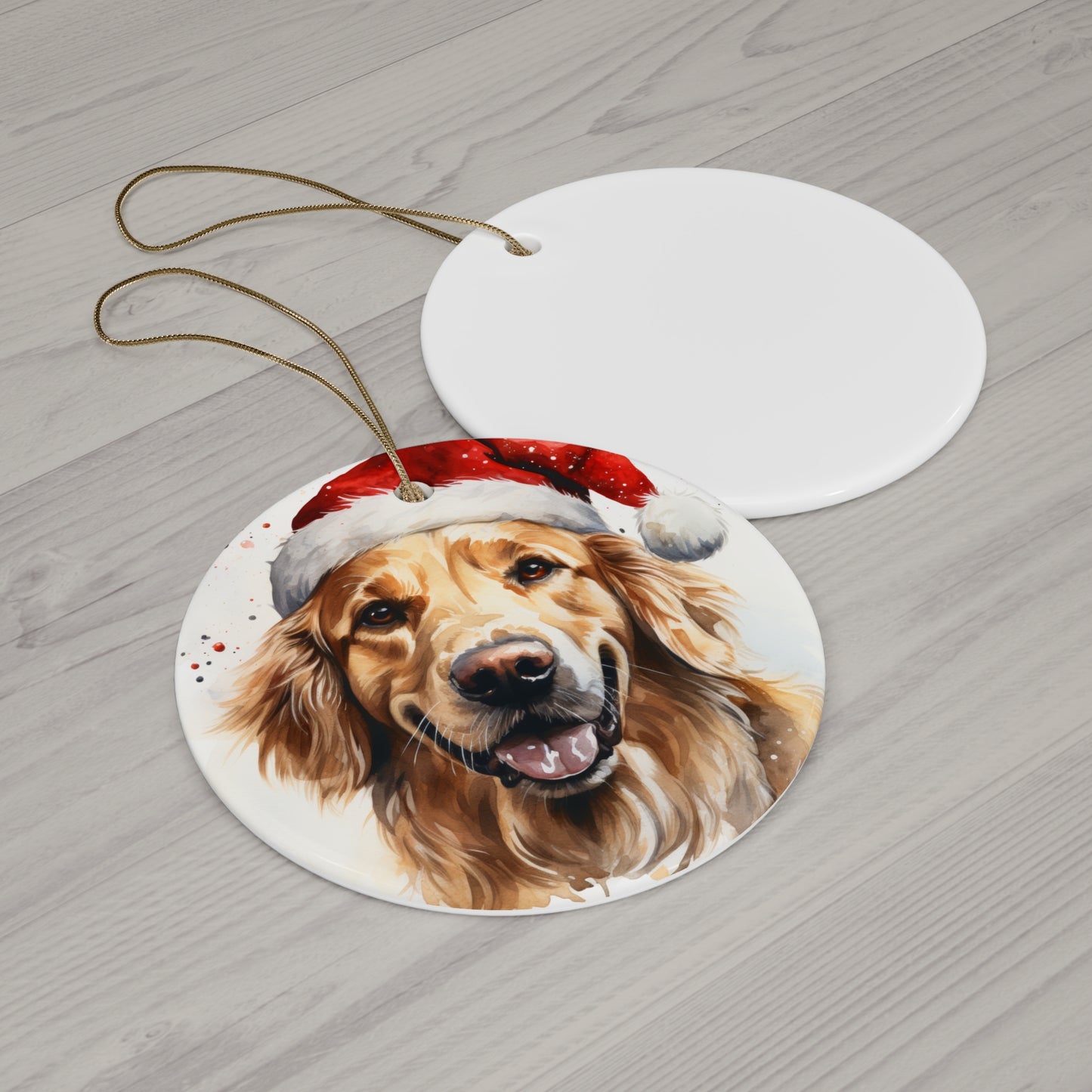 Golden Retriever Christmas Ornament