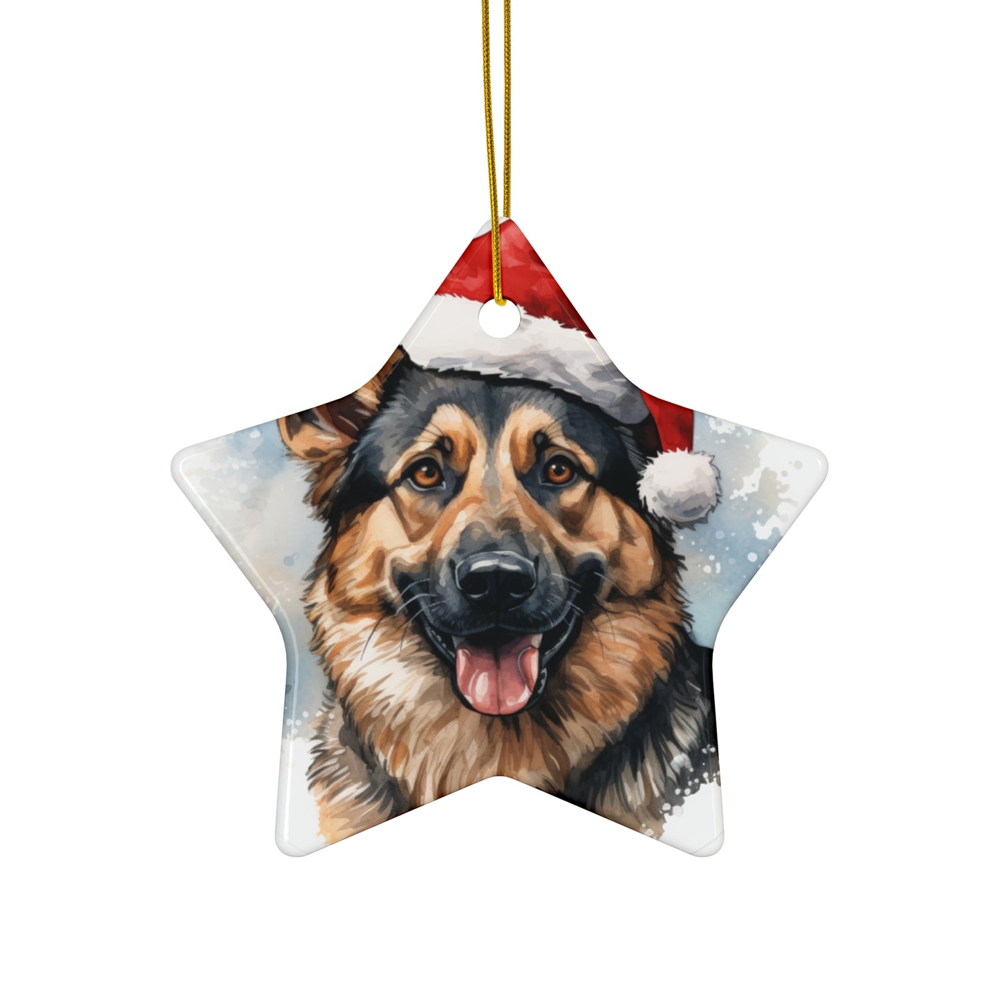 German Shepherd Christmas Ornament