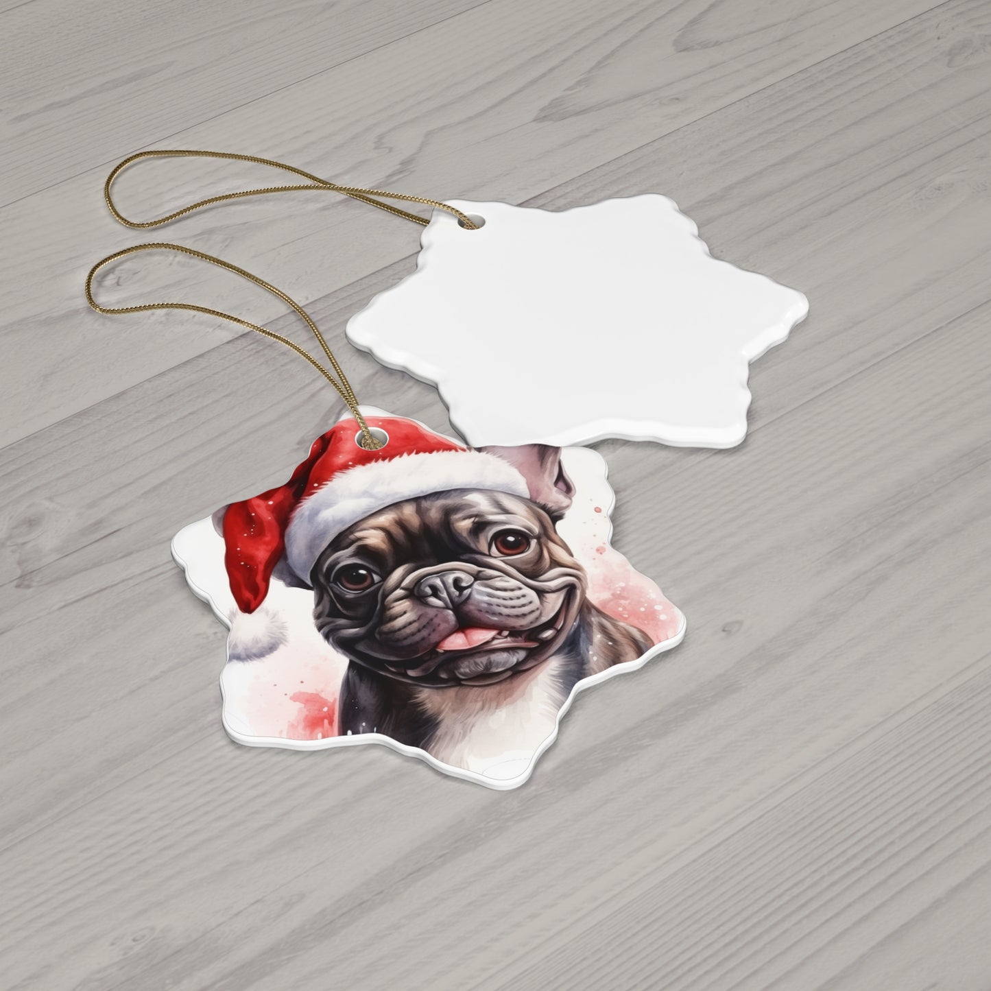 Pug Christmas Ornament