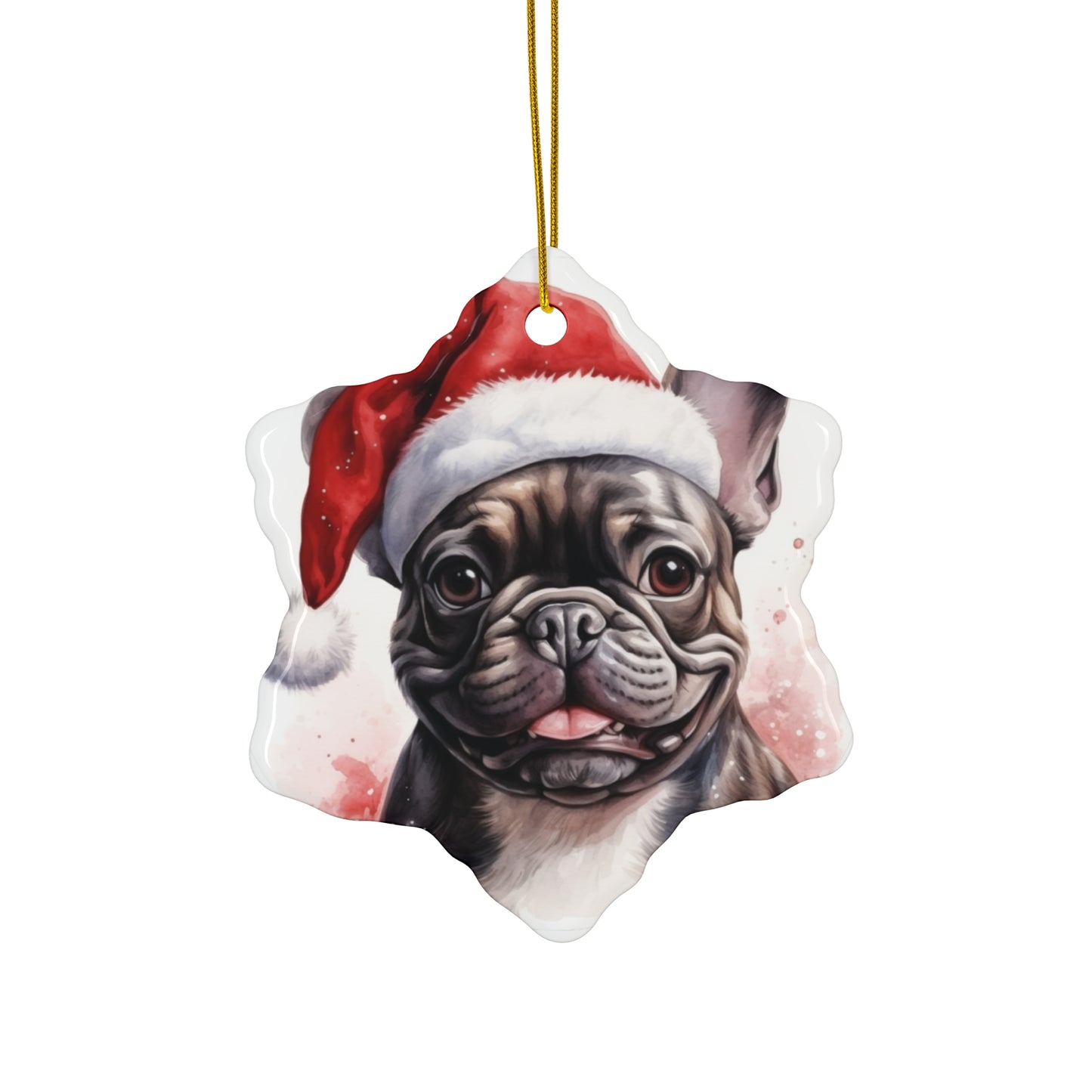 Pug Christmas Ornament