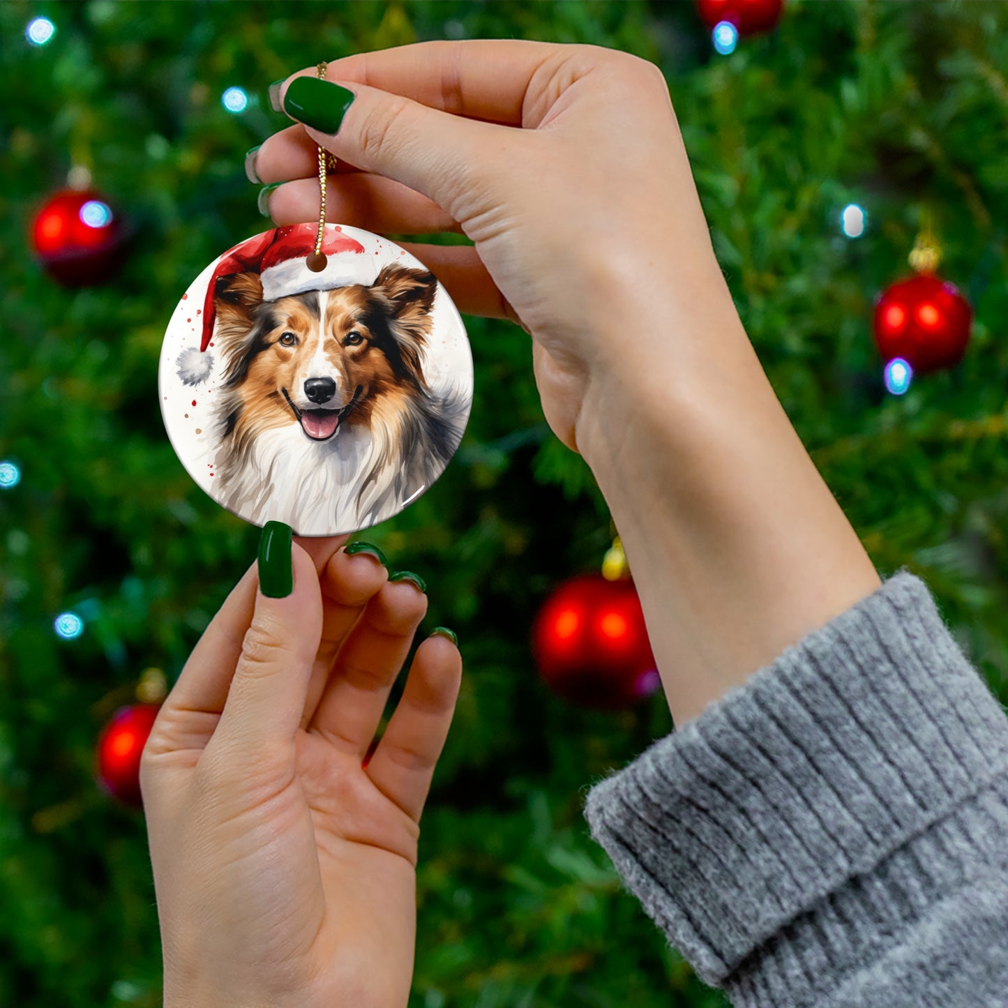 Australian Shepherd Christmas Ornament