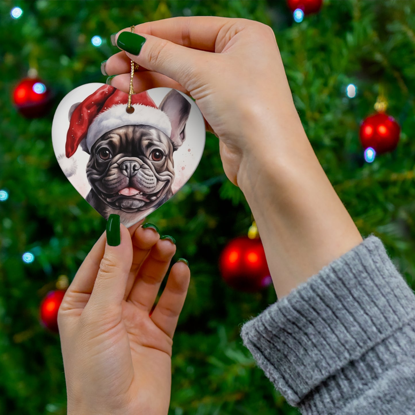 Pug Christmas Ornament