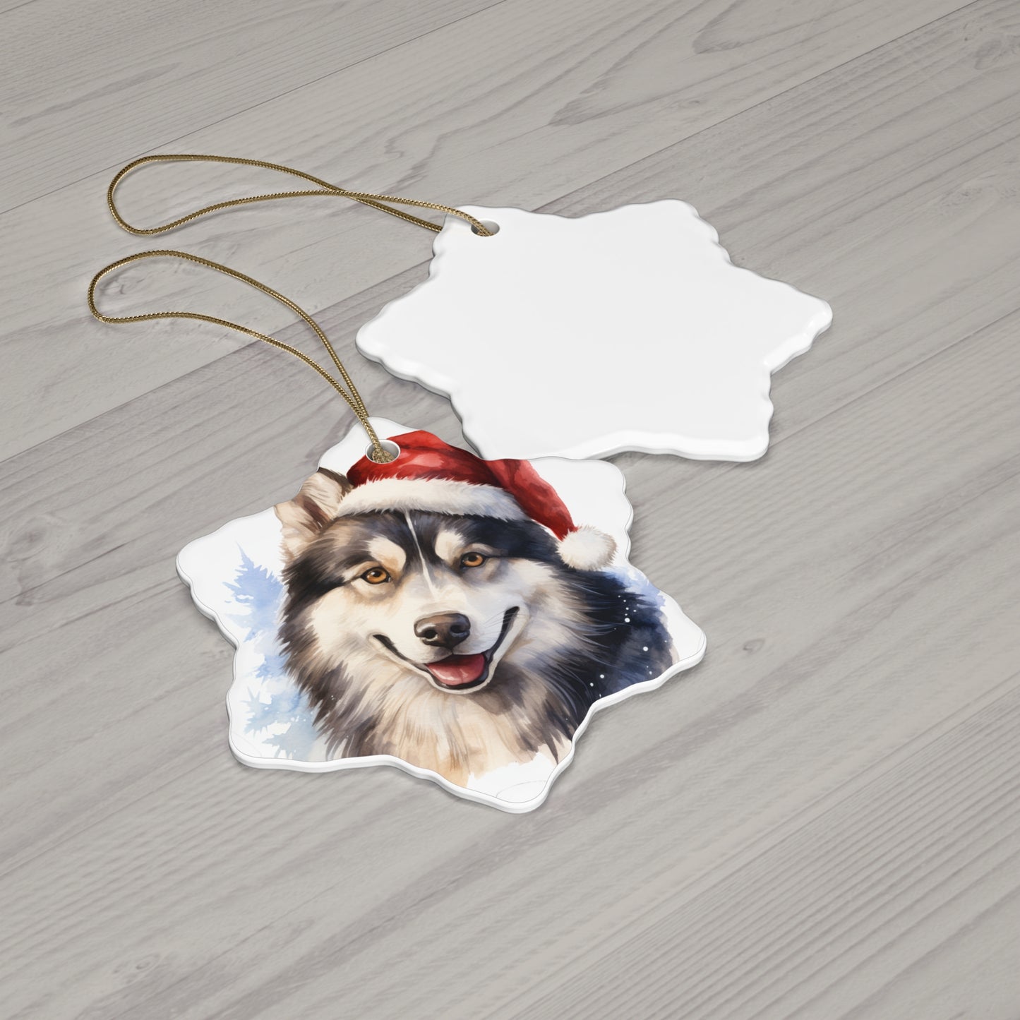 Husky Christmas Ornament