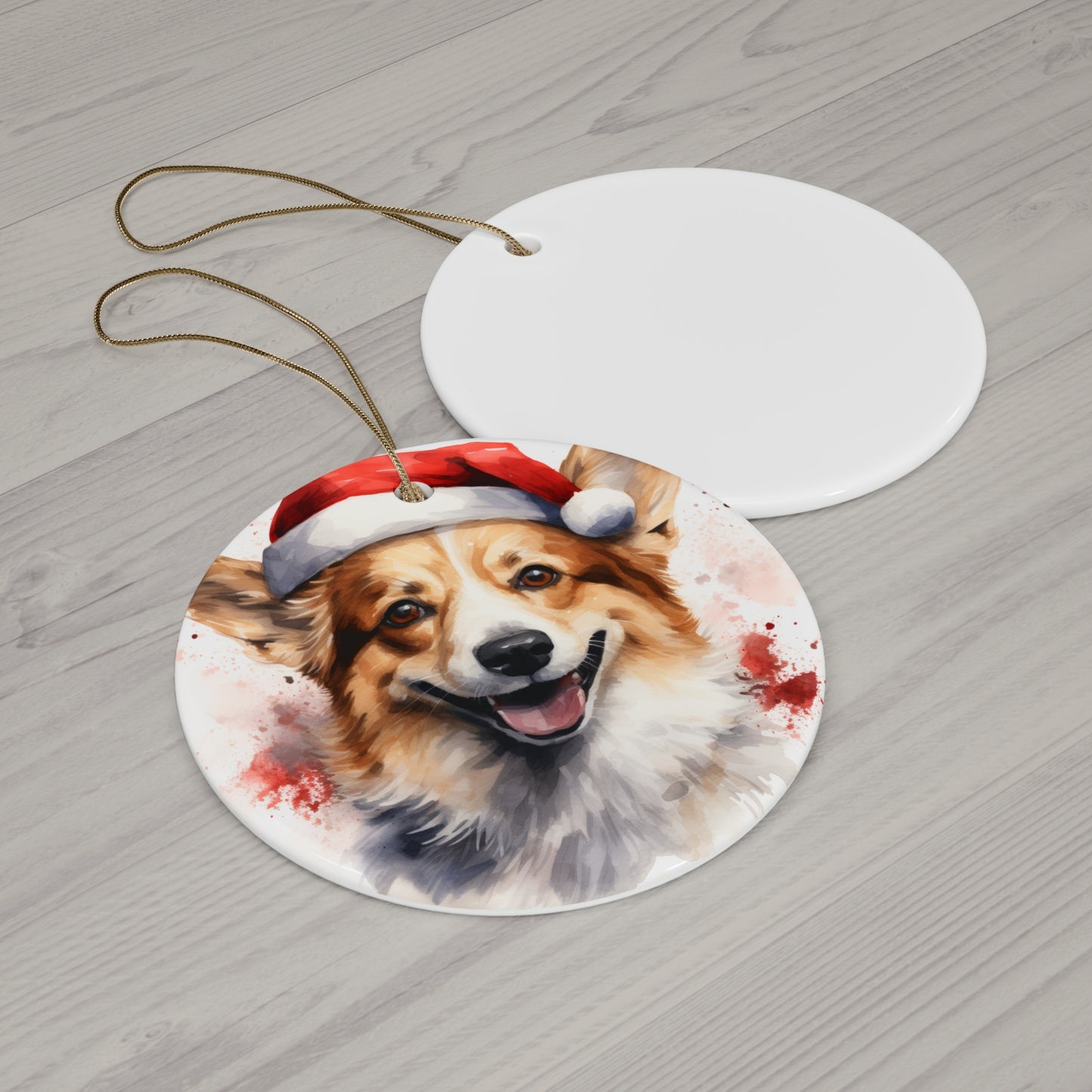 Corgi Christmas Ornament