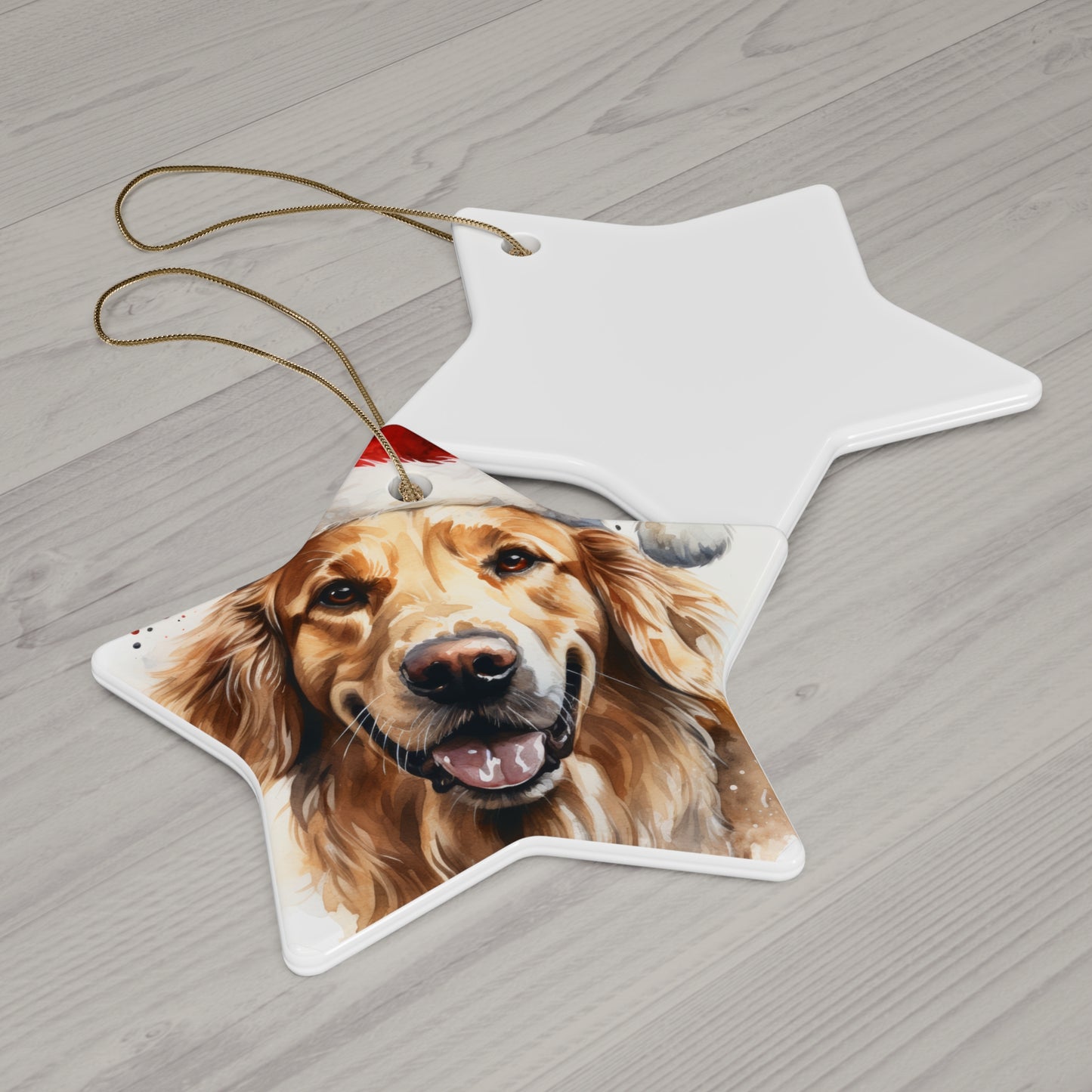 Golden Retriever Christmas Ornament