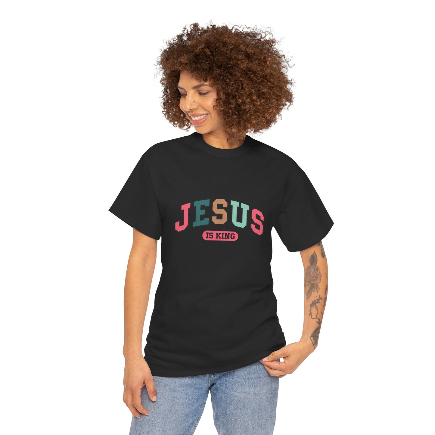 Jesus is King |Religious Graphic Tee, Christian Unisex Shirt, Jesus is King Apparel, Faith Gift Tee, Christian Clothing, Biblical Tee, Religious Gift,