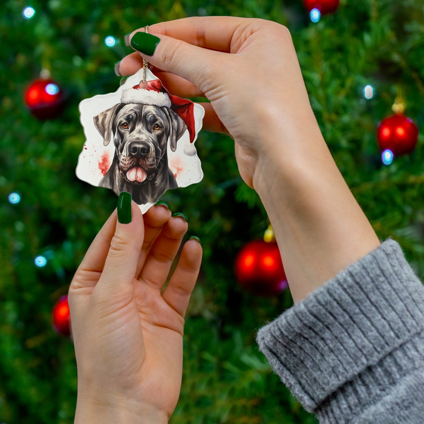 Great Dane Christmas Ornament