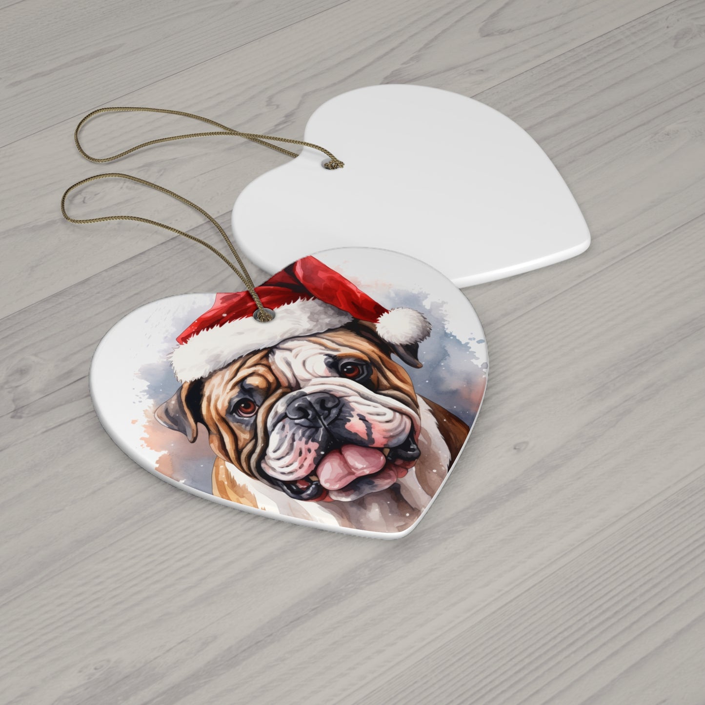 Bulldog Christmas Ornament