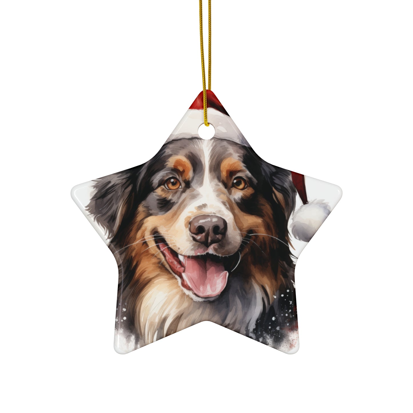 Border Collie Christmas Ornament