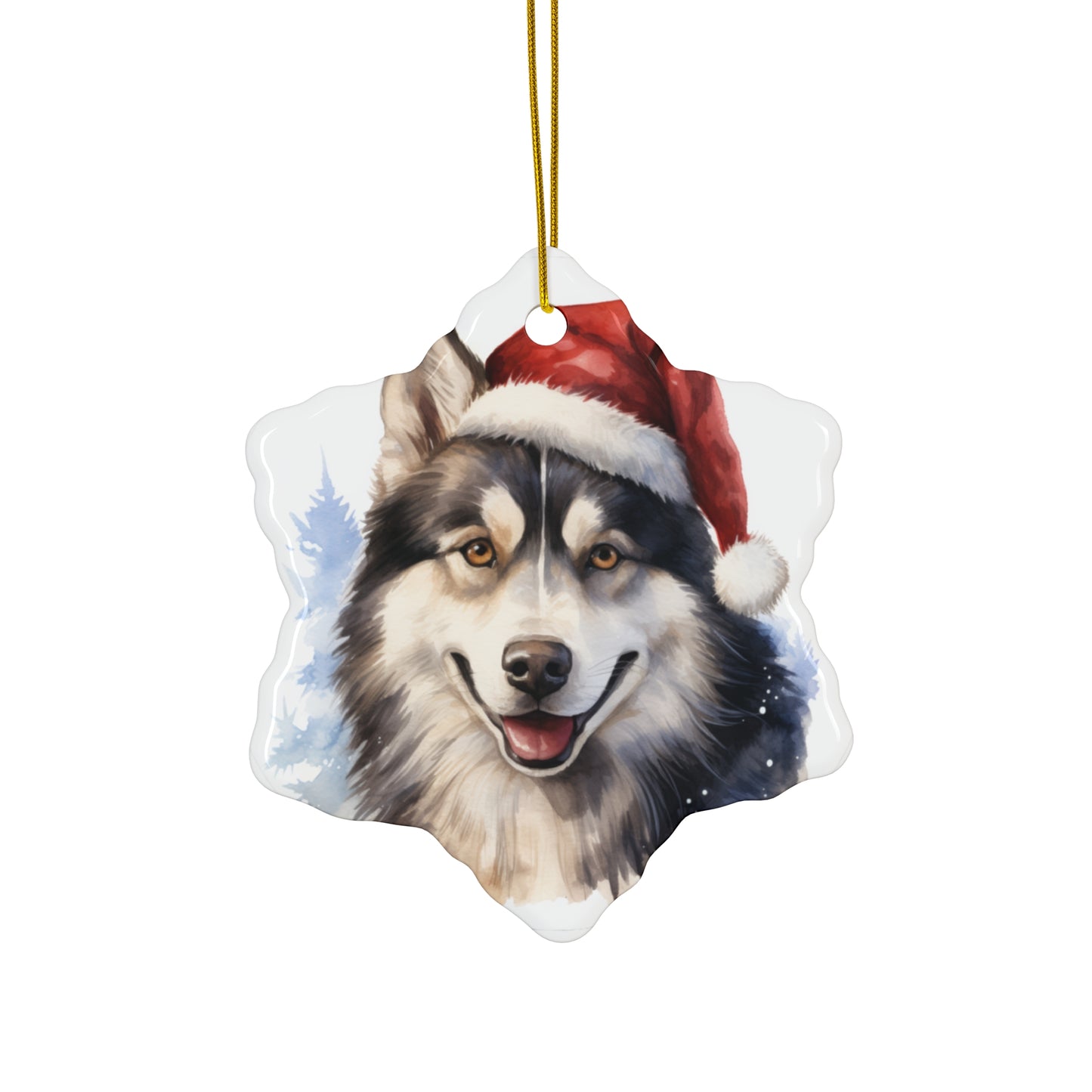 Husky Christmas Ornament