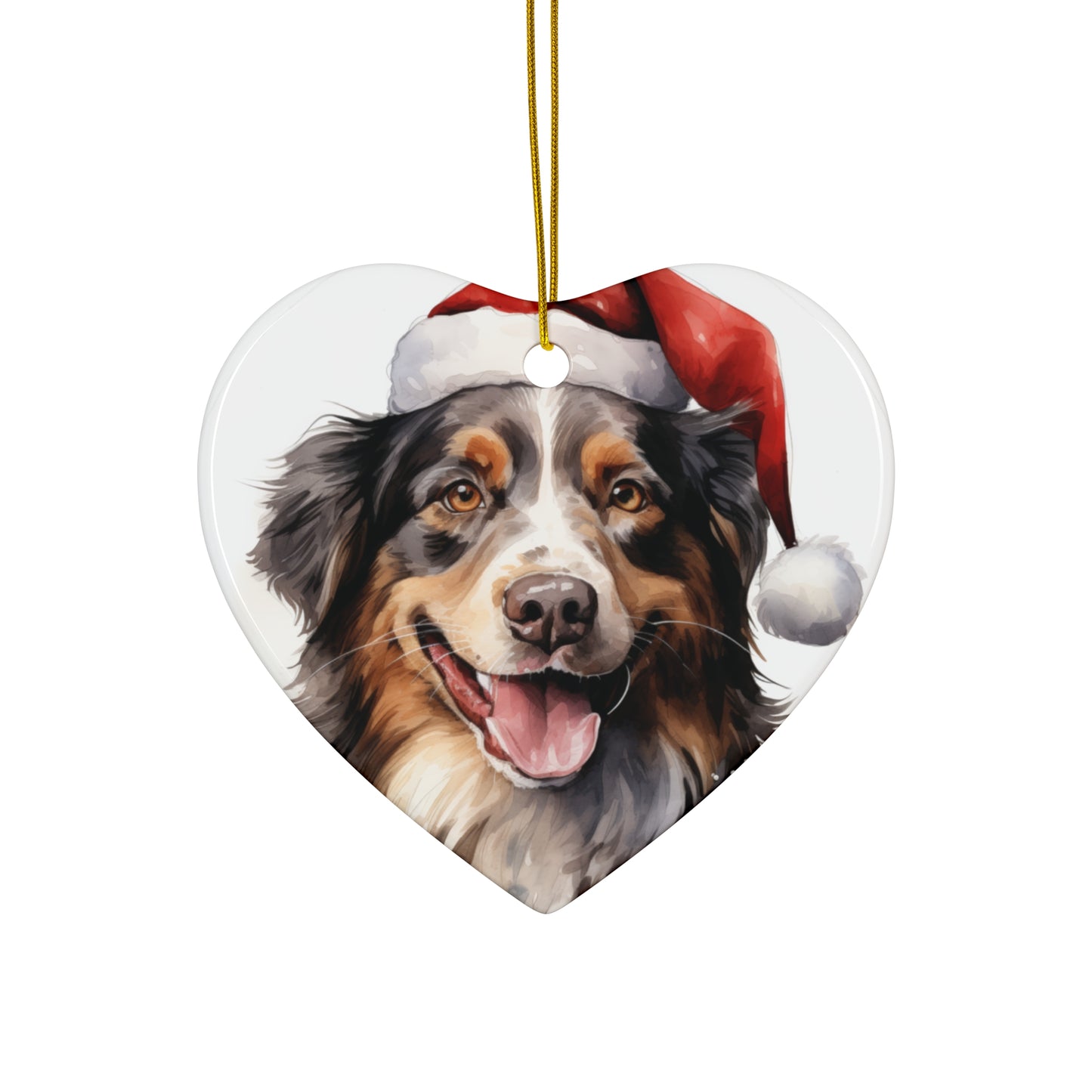 Border Collie Christmas Ornament