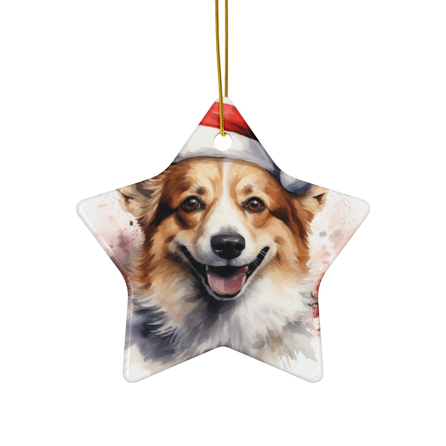 Corgi Christmas Ornament