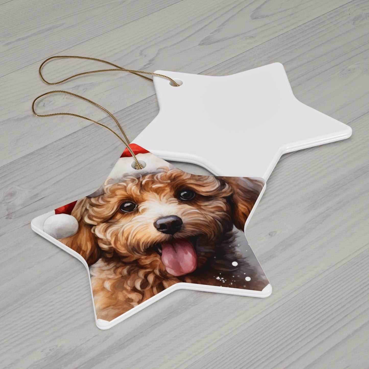 Golden Doodle Christmas Ornament