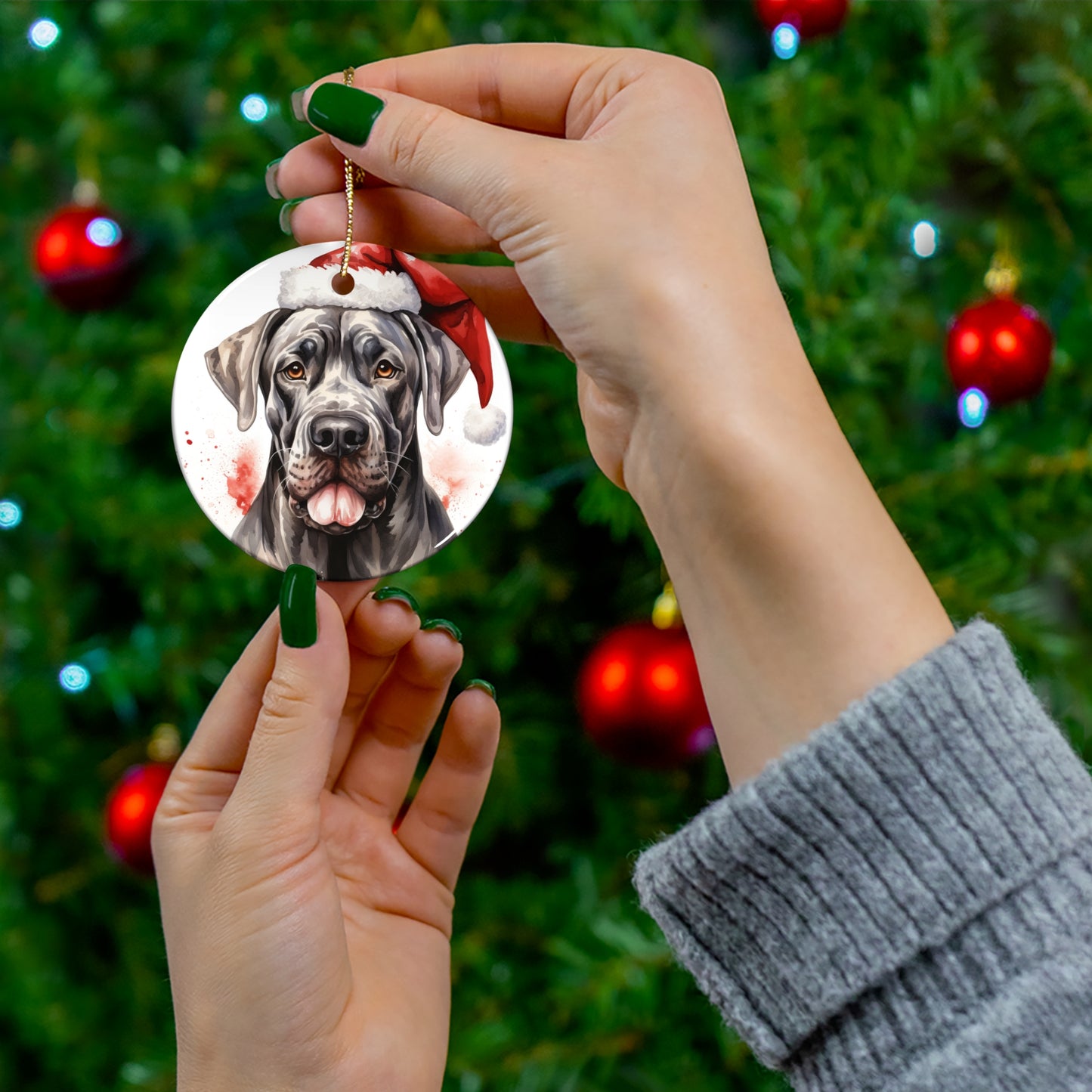 Great Dane Christmas Ornament