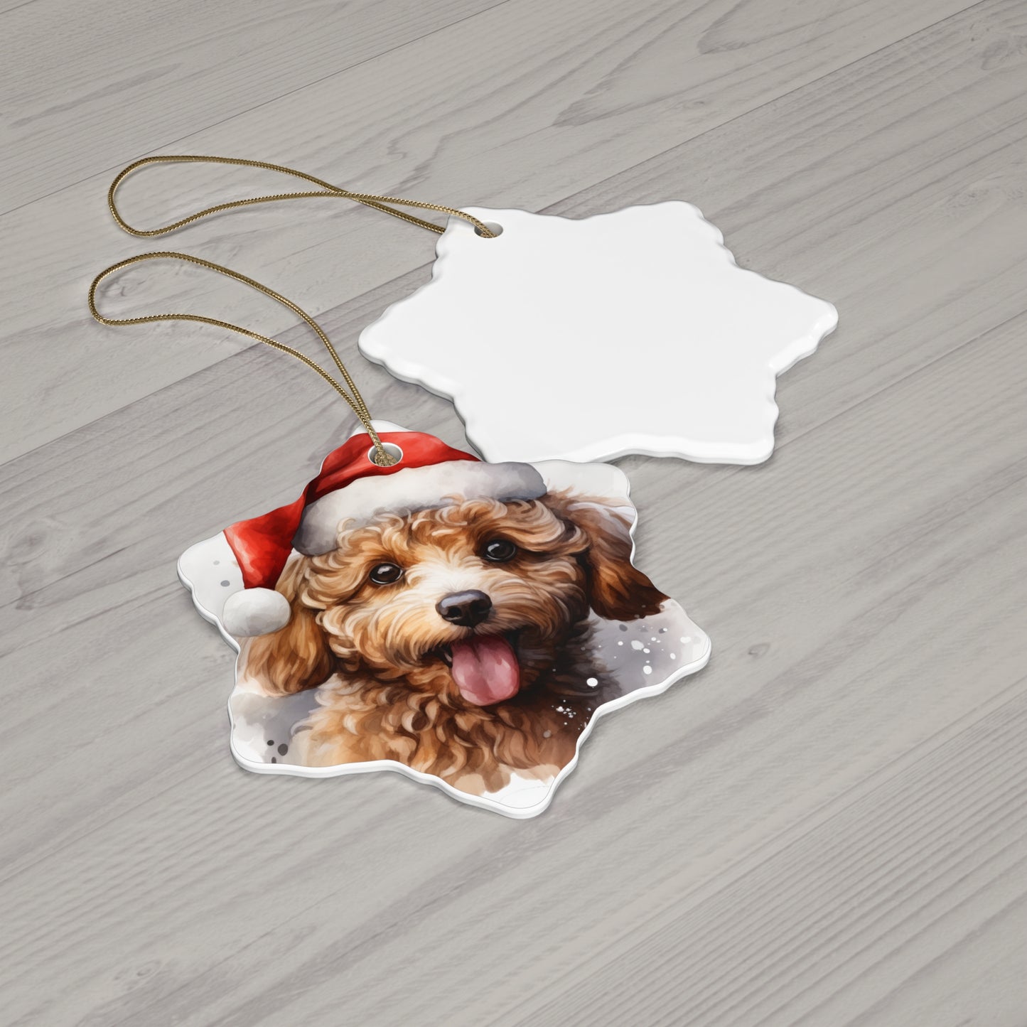 Golden Doodle Christmas Ornament