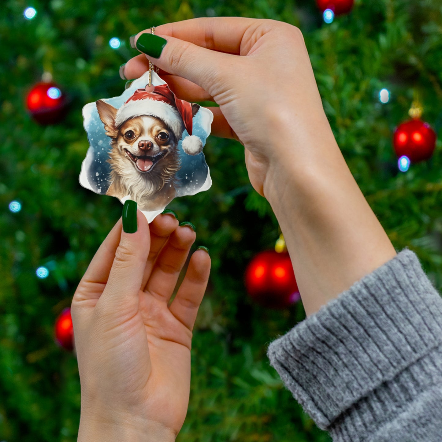 Chihuahua  Christmas Ornament